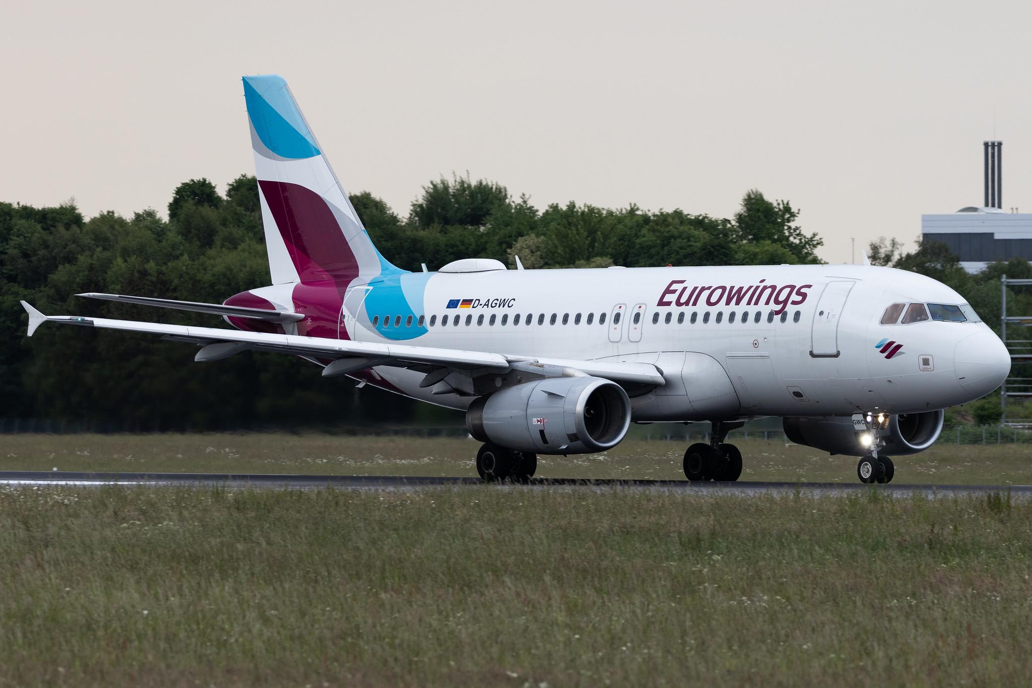 Hamburg Airport: Eurowings (EW / EWG) | Airbus A319-132 A319 | D-AGWC | MSN 2976