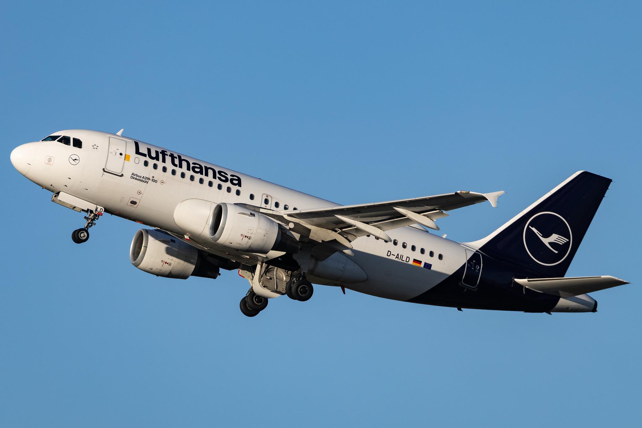 Munich Airport: Lufthansa (LH / DLH) | Airbus A319-114 A319 | D-AILD | MSN 0623