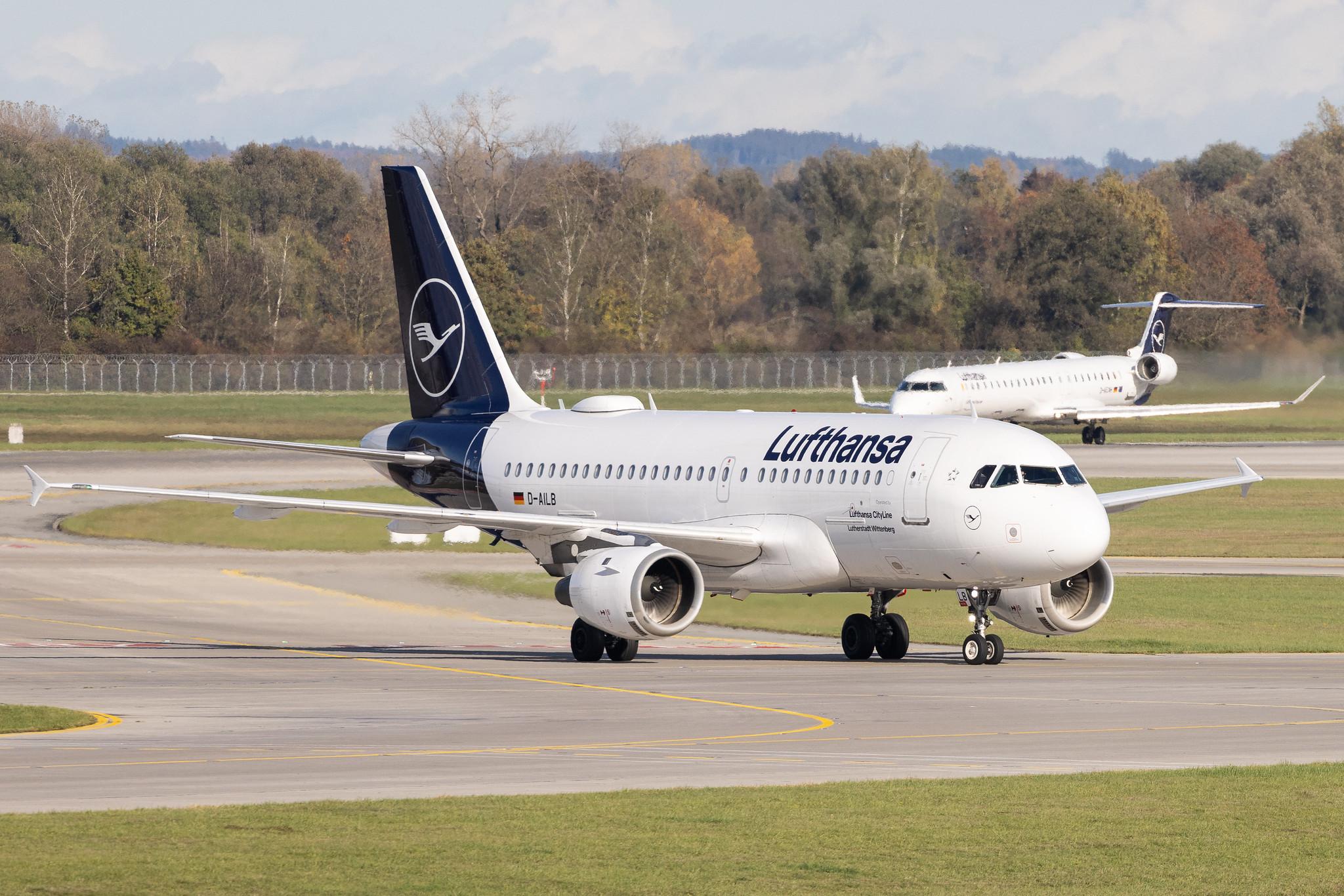 Munich Airport: Lufthansa (LH / DLH) | Operator: Lufthansa CityLine | Airbus A319-114 A319 | D-AILB | MSN 0610