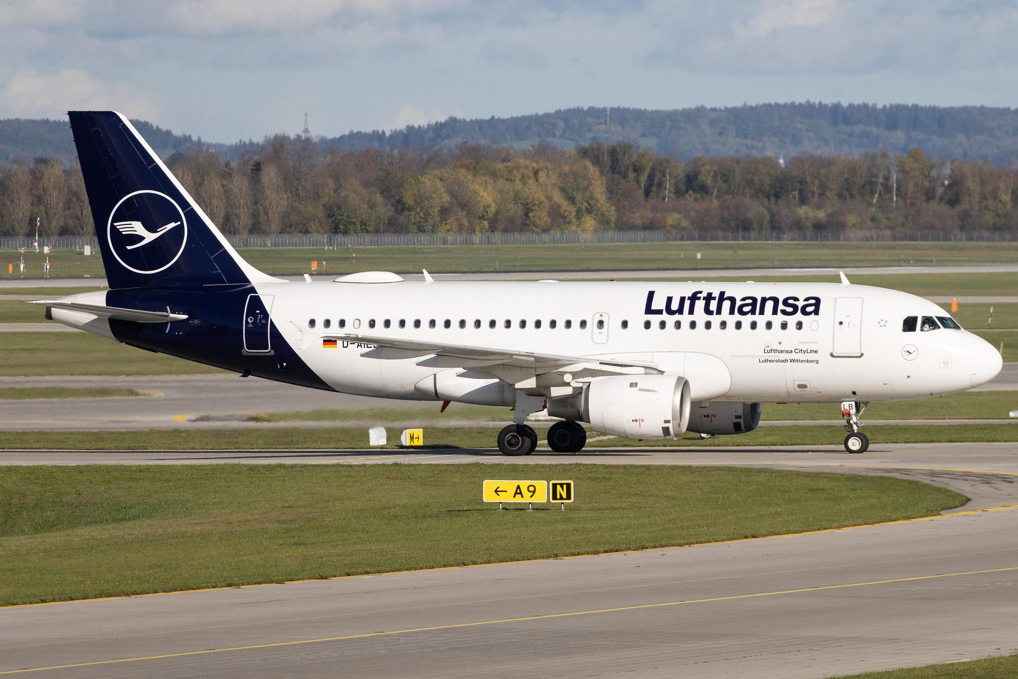 Munich Airport: Lufthansa (LH / DLH) | Operator: Lufthansa CityLine | Airbus A319-114 A319 | D-AILB | MSN 0610