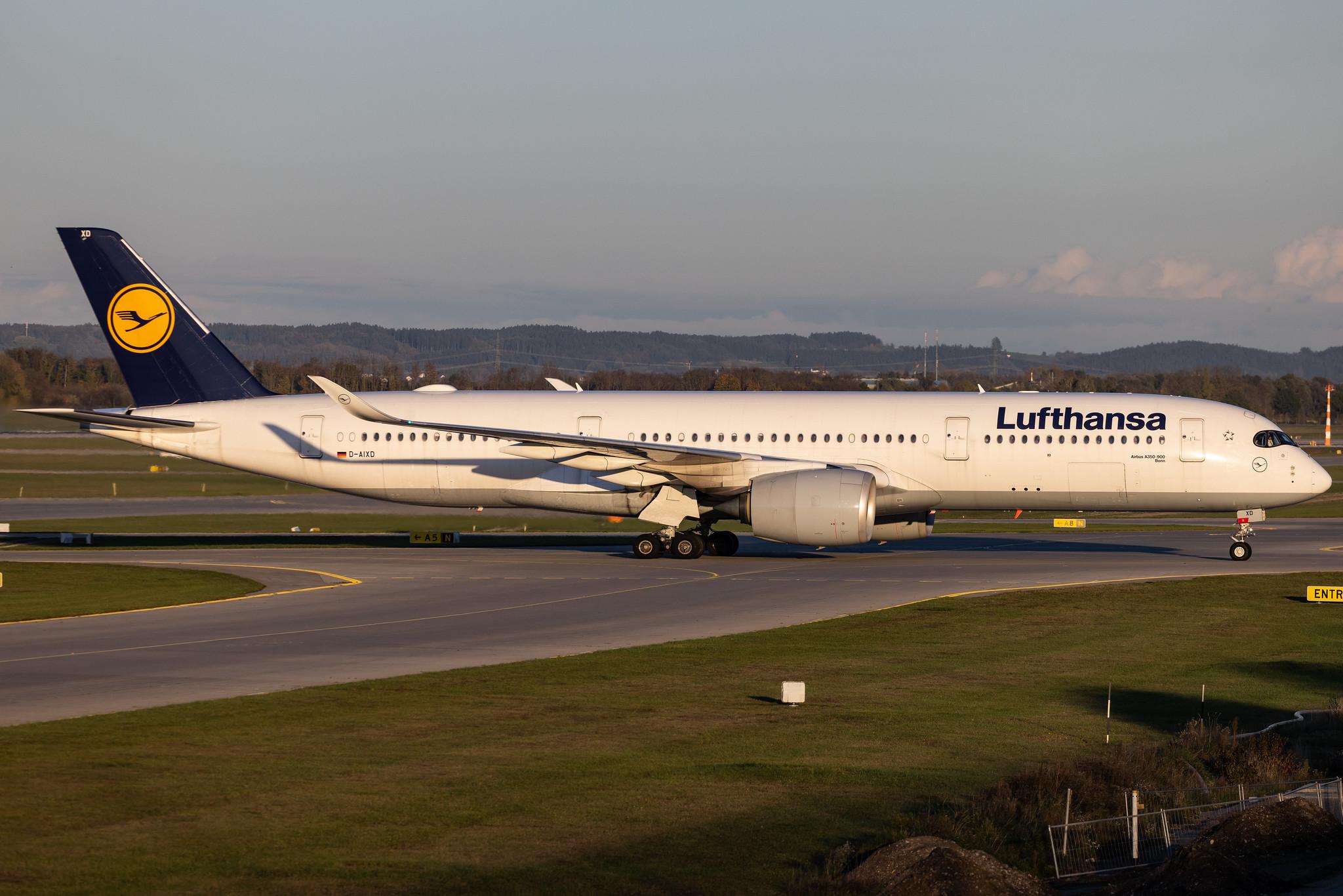 Munich Airport: Lufthansa (LH / DLH) | Airbus A350-941 A359 | D-AIXD | MSN 127