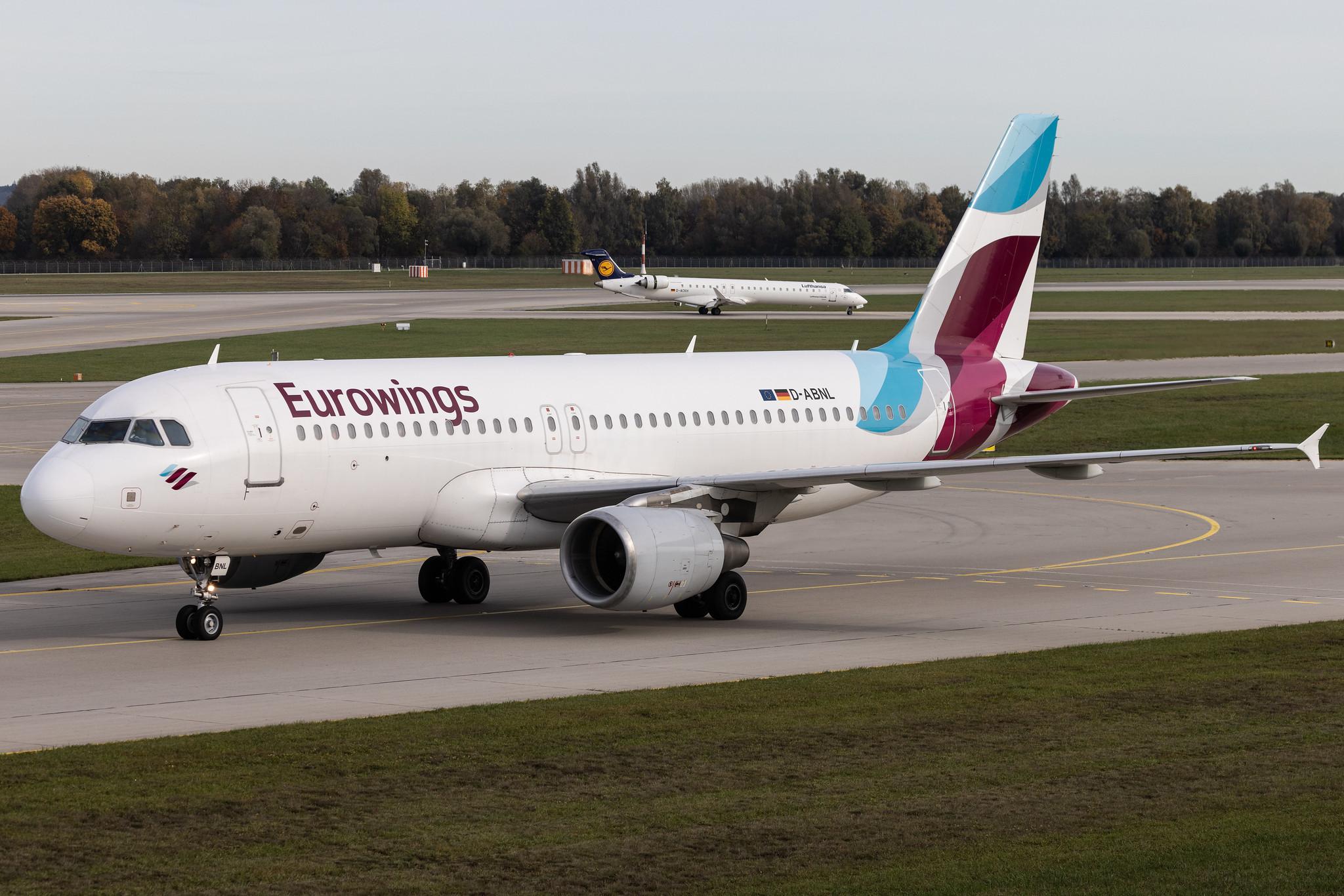 Munich Airport: Eurowings (EW / EWG) | Airbus A320-214 A320 | D-ABNL | MSN 1852