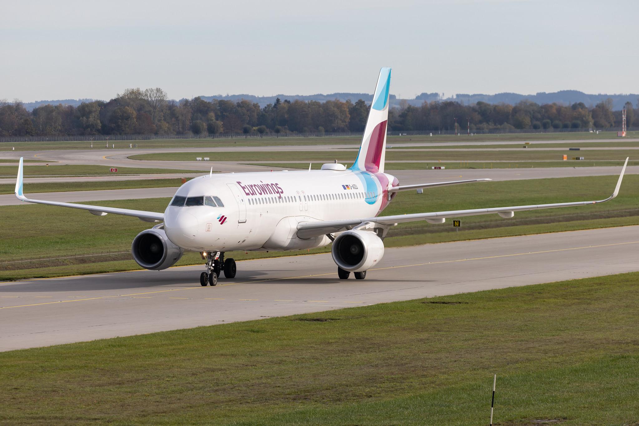 Munich Airport: Eurowings (EW / EWG) | Airbus A320-214 A320 | D-AIZU | MSN 5635