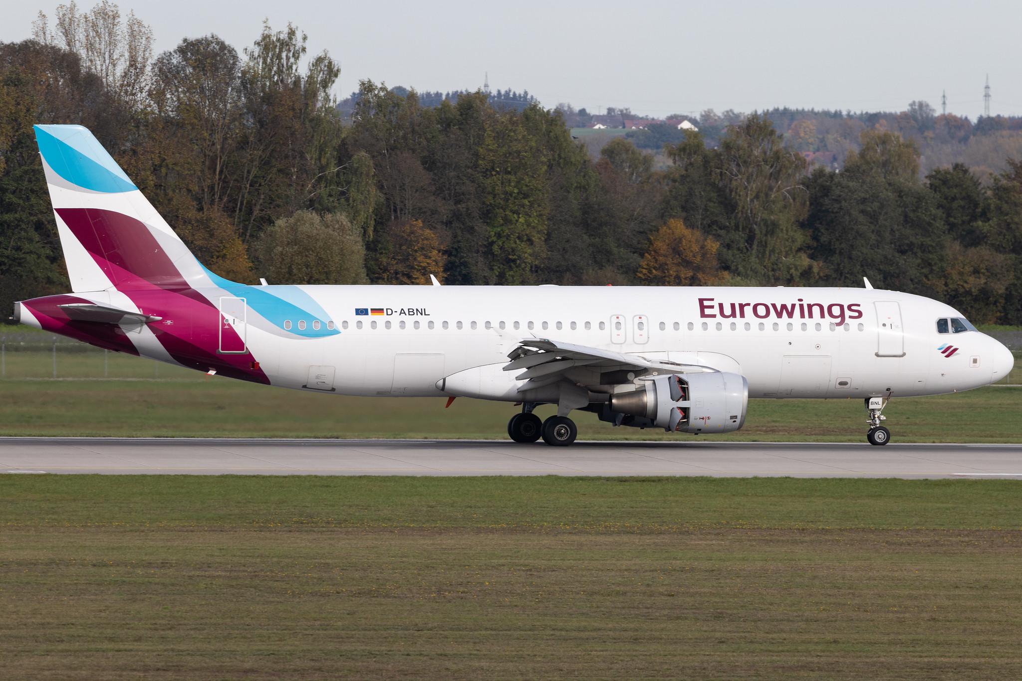 Munich Airport: Eurowings (EW / EWG) | Airbus A320-214 A320 | D-ABNL | MSN 1852