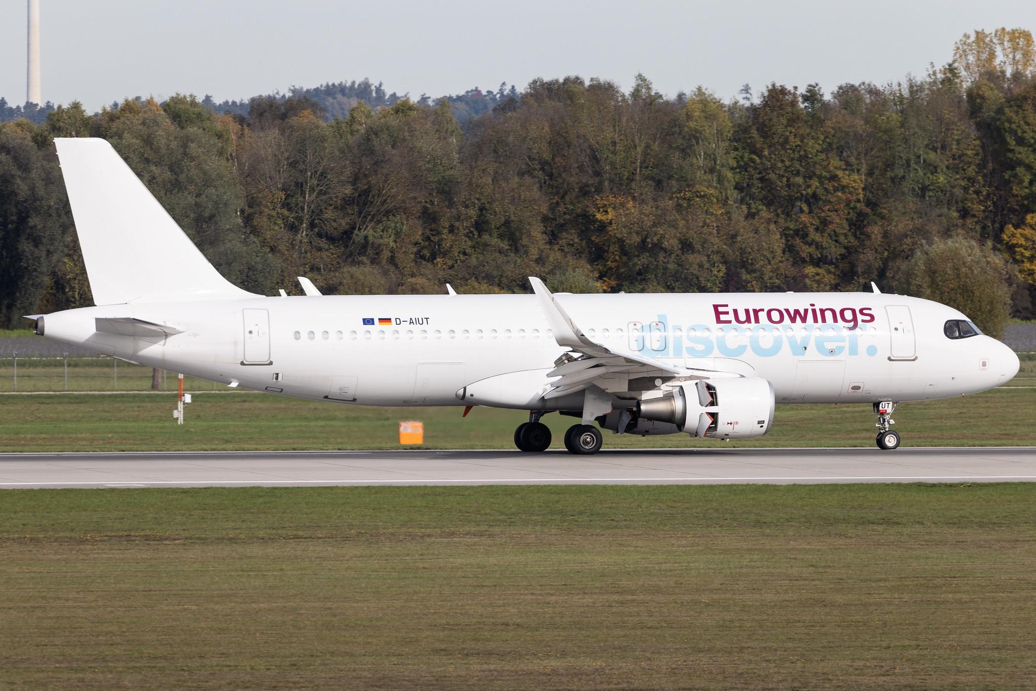 Munich Airport: Eurowings Discover (4Y / OCN) | Airbus A320-214 A320 | D-AIUT | MSN 7115