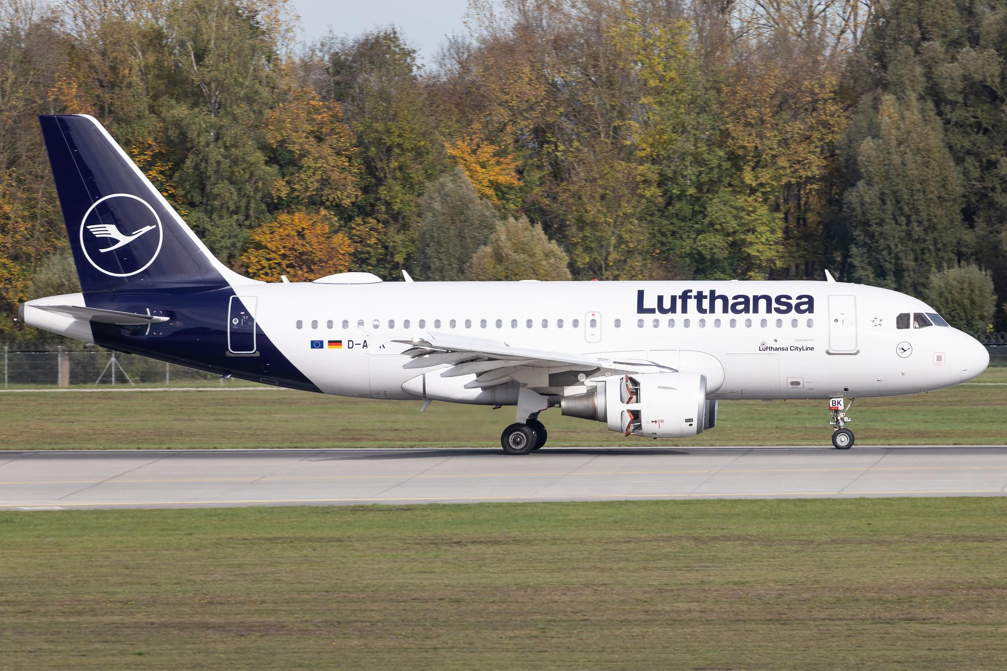 Munich Airport: Lufthansa (LH / DLH) | Operator: Lufthansa CityLine | Airbus A319-112 A319 | D-AIBK | MSN 2131