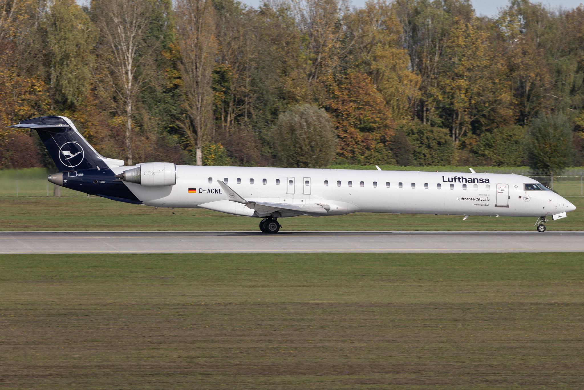 Munich Airport: Lufthansa (LH / DLH) | Operator: Lufthansa CityLine | Mitsubishi CRJ-900LR CRJ9 | D-ACNL | MSN 15252