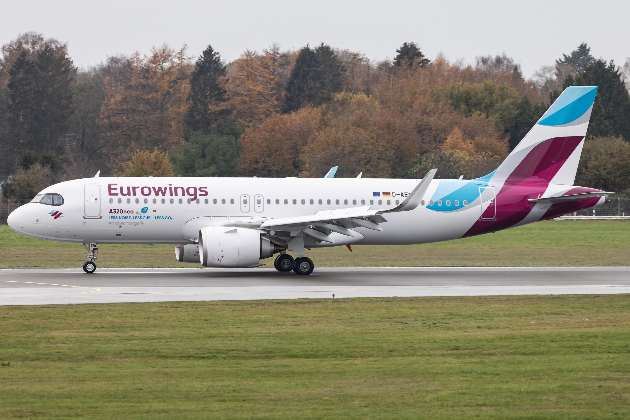 Hamburg Airport: Eurowings (EW / EWG) |  Airbus A320-251N A20N | D-AENG | MSN 10970