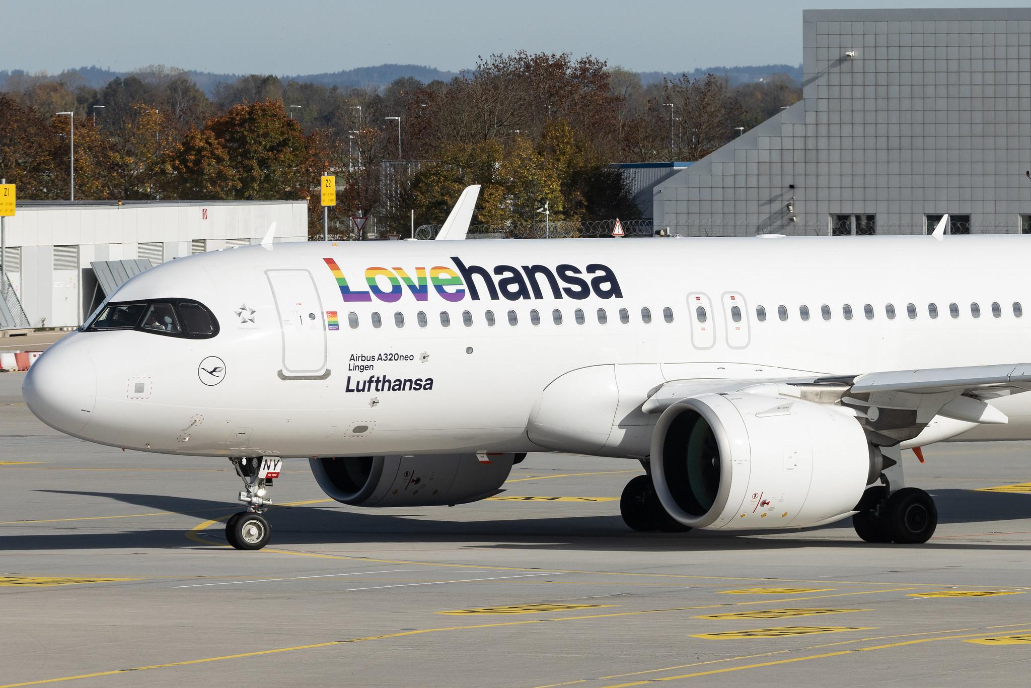 Munich Airport: Lufthansa (LH / DLH) | Livery: Lovehansa Livery | Airbus A320-271N A20N | D-AINY | MSN 9453