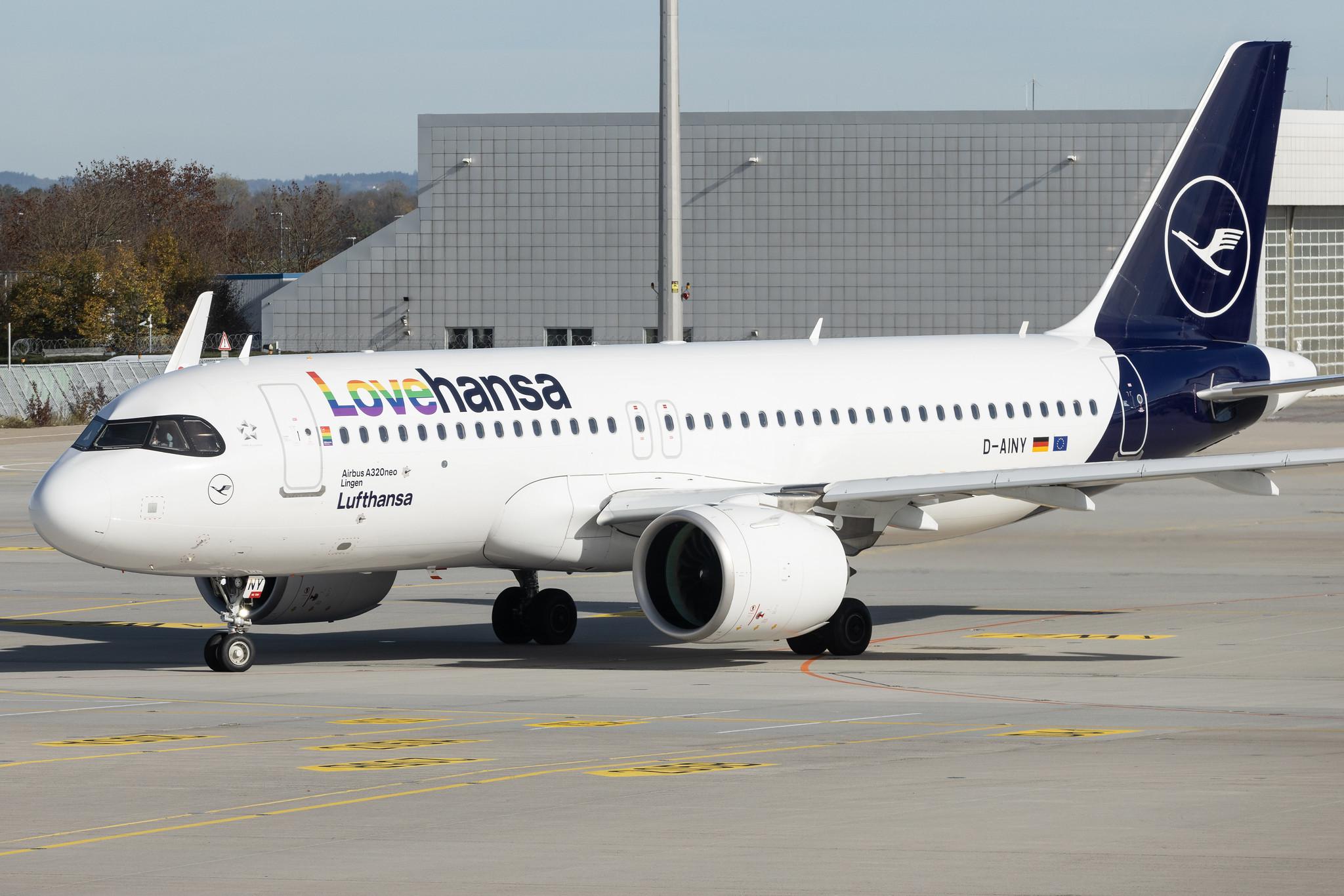 Munich Airport: Lufthansa (LH / DLH) | Livery: Lovehansa Livery | Airbus A320-271N A20N | D-AINY | MSN 9453