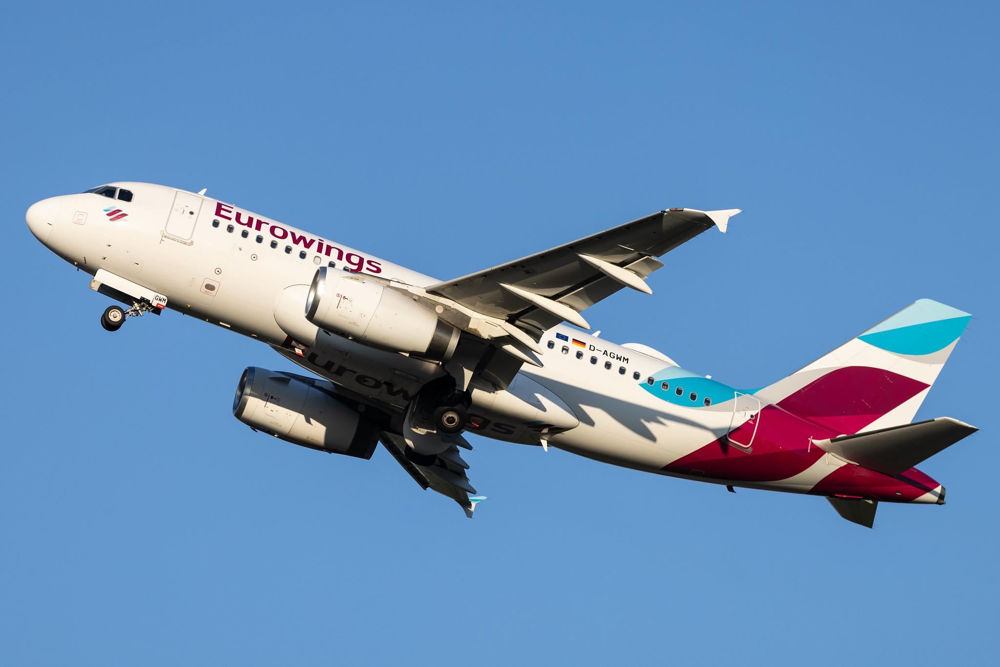 Hamburg Airport: Eurowings (EW / EWG) | Airbus A319-132 A319 | D-AGWM | MSN 3839