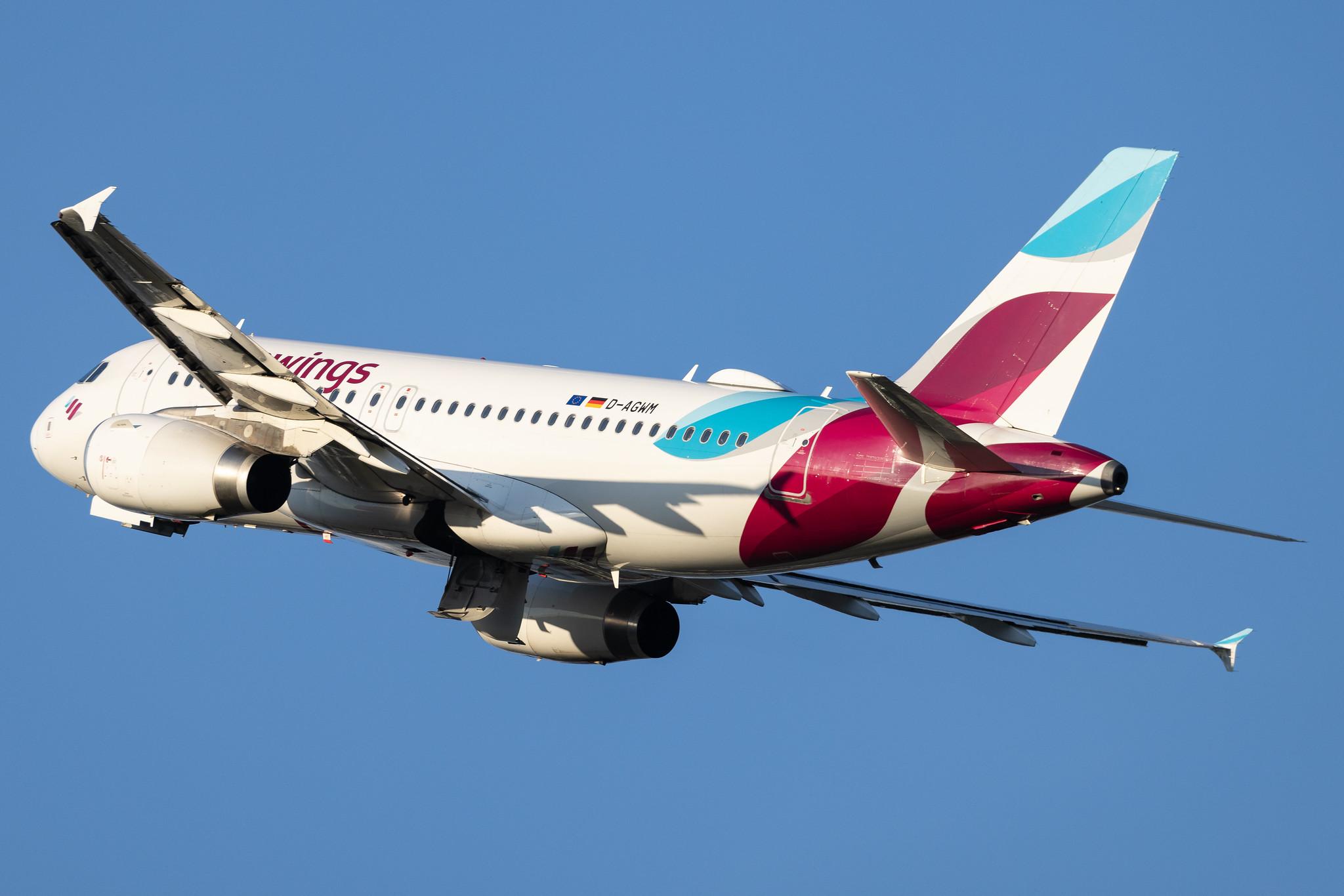 Hamburg Airport: Eurowings (EW / EWG) | Airbus A319-132 A319 | D-AGWM | MSN 3839