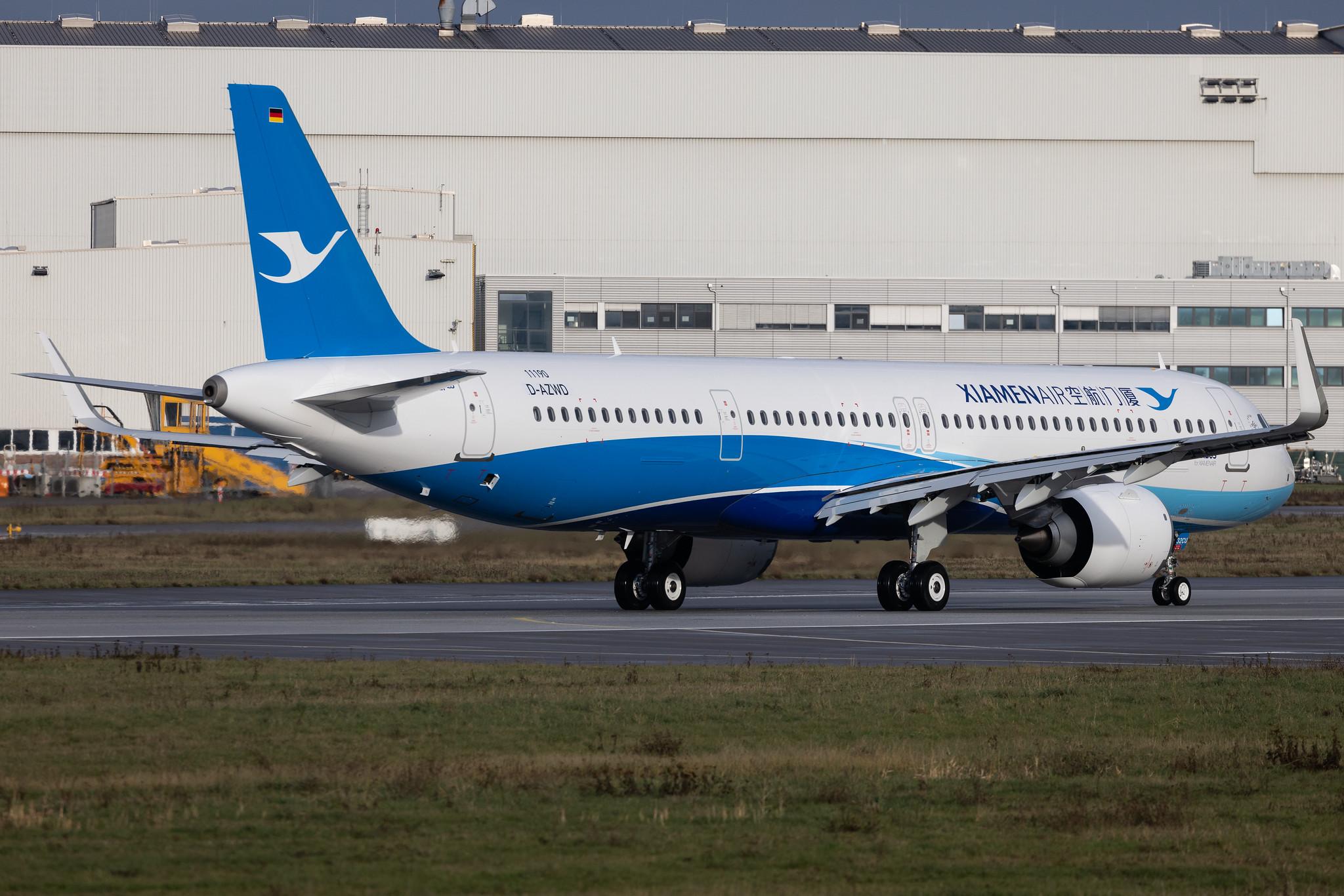 Hamburg Finkenwerder: Xiamen Airlines | Airbus A321-251NX A21N | D-AZWD | B-32CU | MSN 11190
