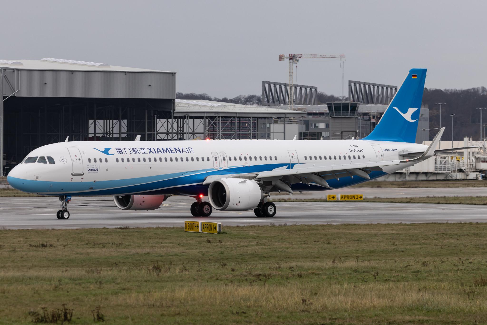 Hamburg Finkenwerder: Xiamen Airlines | Airbus A321-251NX A21N | D-AZWD | B-32CU | MSN 11190