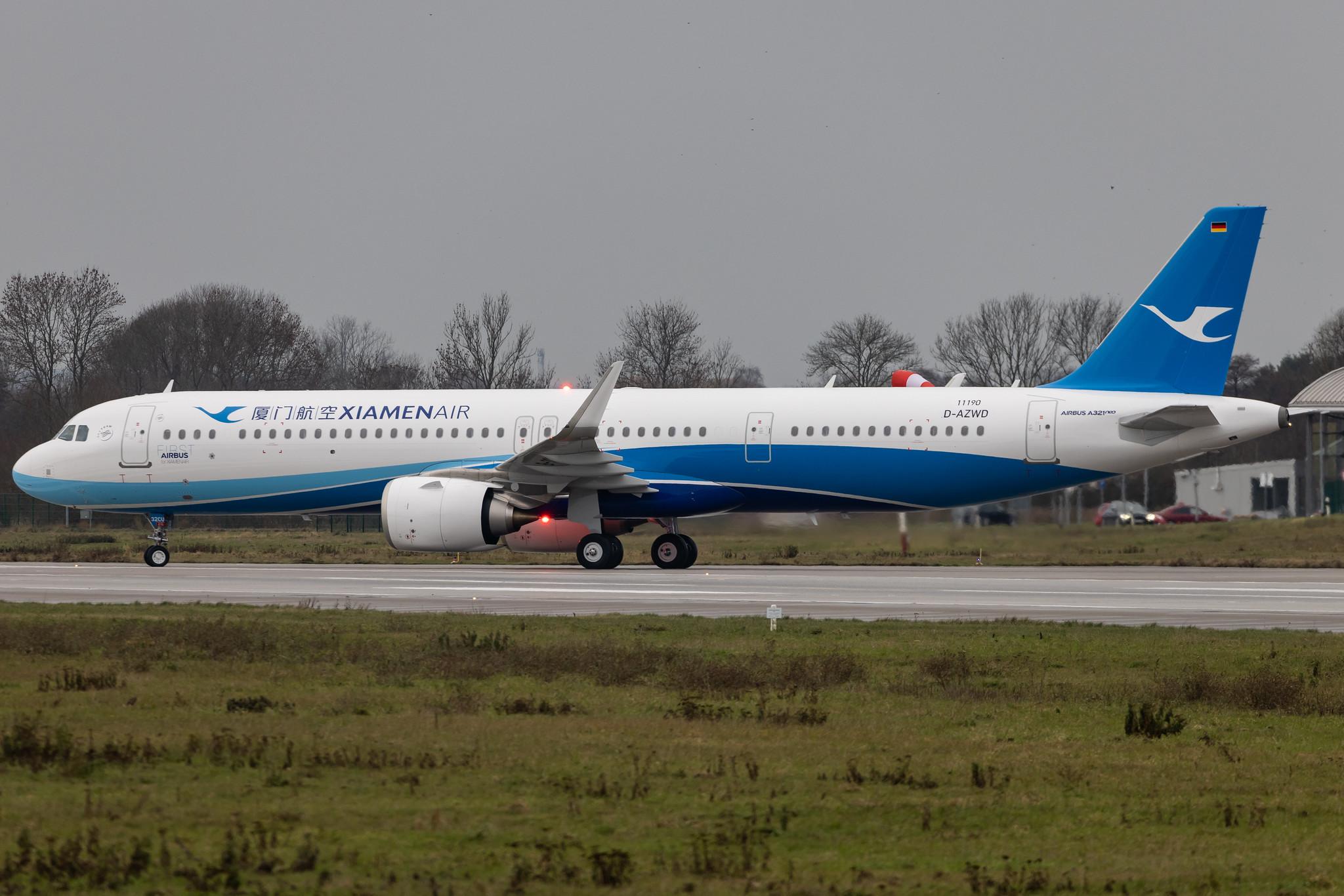 Hamburg Finkenwerder: Xiamen Airlines | Airbus A321-251NX A21N | D-AZWD | B-32CU | MSN 11190