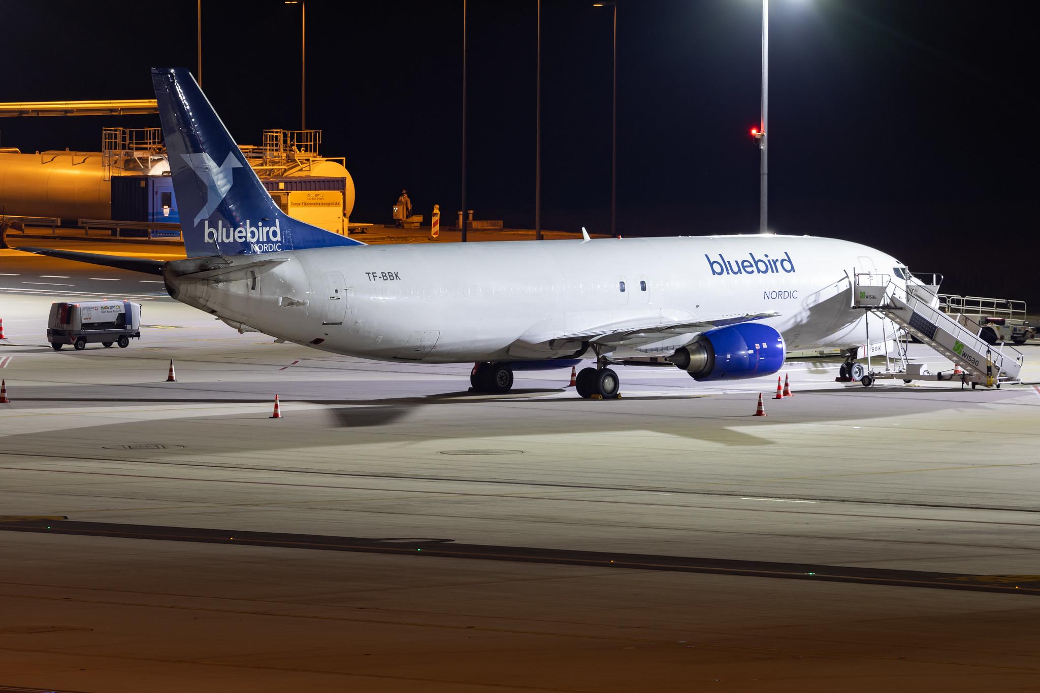 Köln Bonn Airport: Bluebird Nordic (BO / BBD) | Boeing 737-4Q8(SF) B734 | TF-BBK | MSN 26302