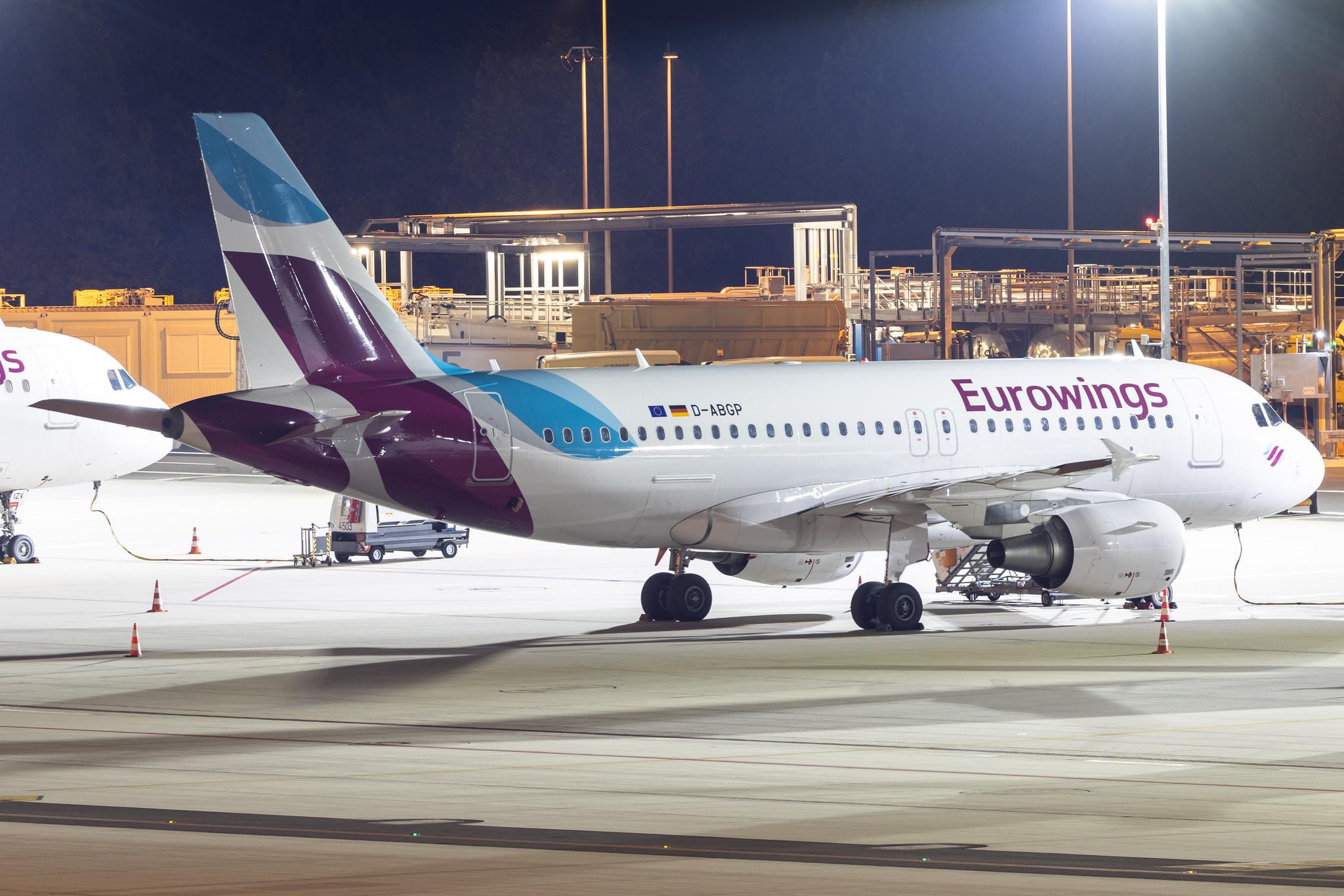 Köln Bonn Airport: Eurowings (EW / EWG) | Airbus A319-112 A319 | D-ABGP | MSN 3728