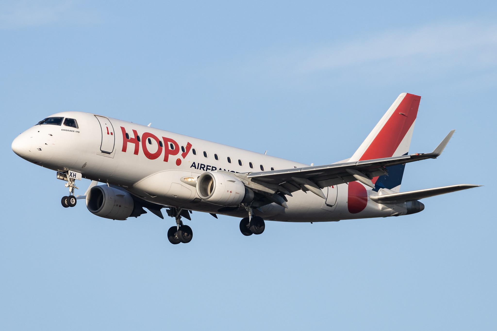 Amsterdam Schiphol: Air France (AF / AFR) | Operator: Air France Hop | Embraer E170STD E170 | F-HBXH | MSN 17000307