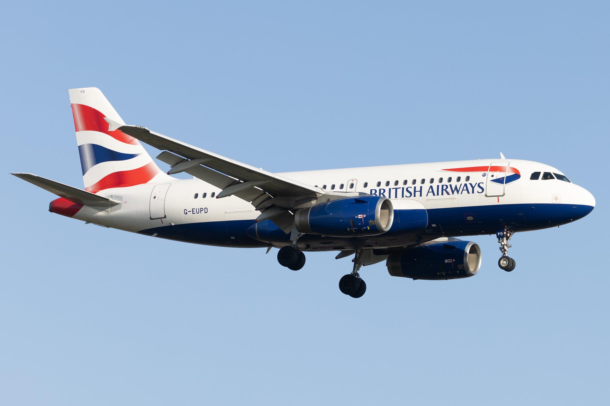 London Heathrow: British Airways (BA / BAW) |  Airbus A319-131 A319 | G-EUPD | MSN 1142
