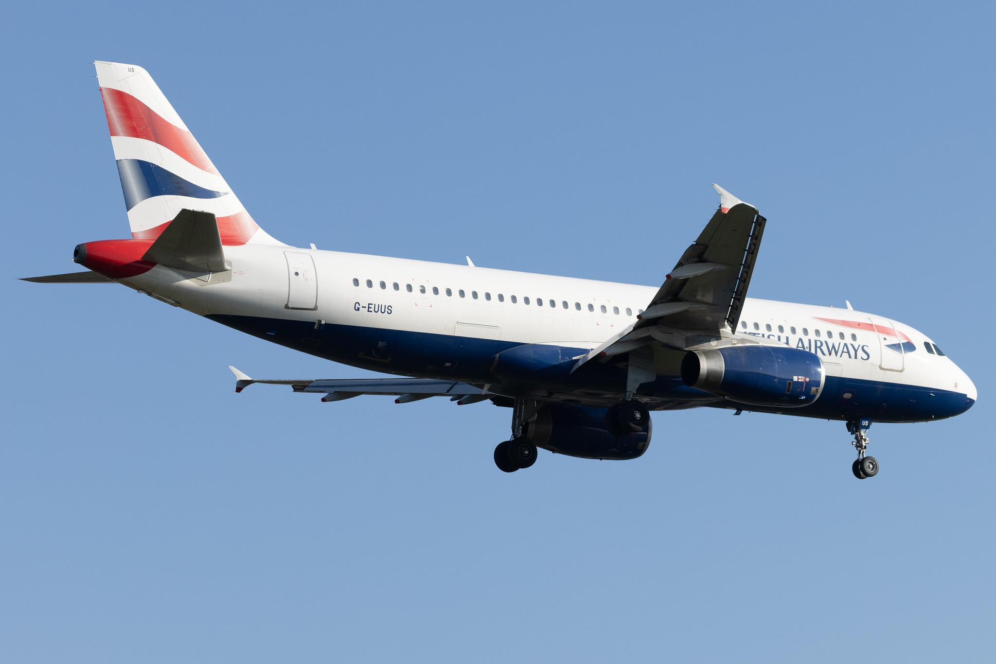 London Heathrow: British Airways (BA / BAW) |  Airbus A320-232 A320 | G-EUUS | MSN 3301