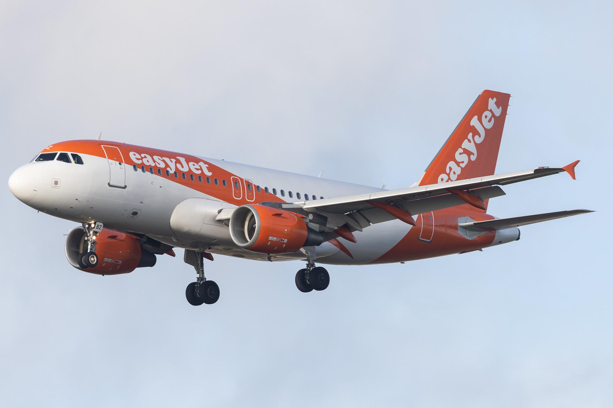 Amsterdam Schiphol: easyJet (U2 / EZY) | Airbus A319-111 A319 | G-EZBZ | MSN 3184