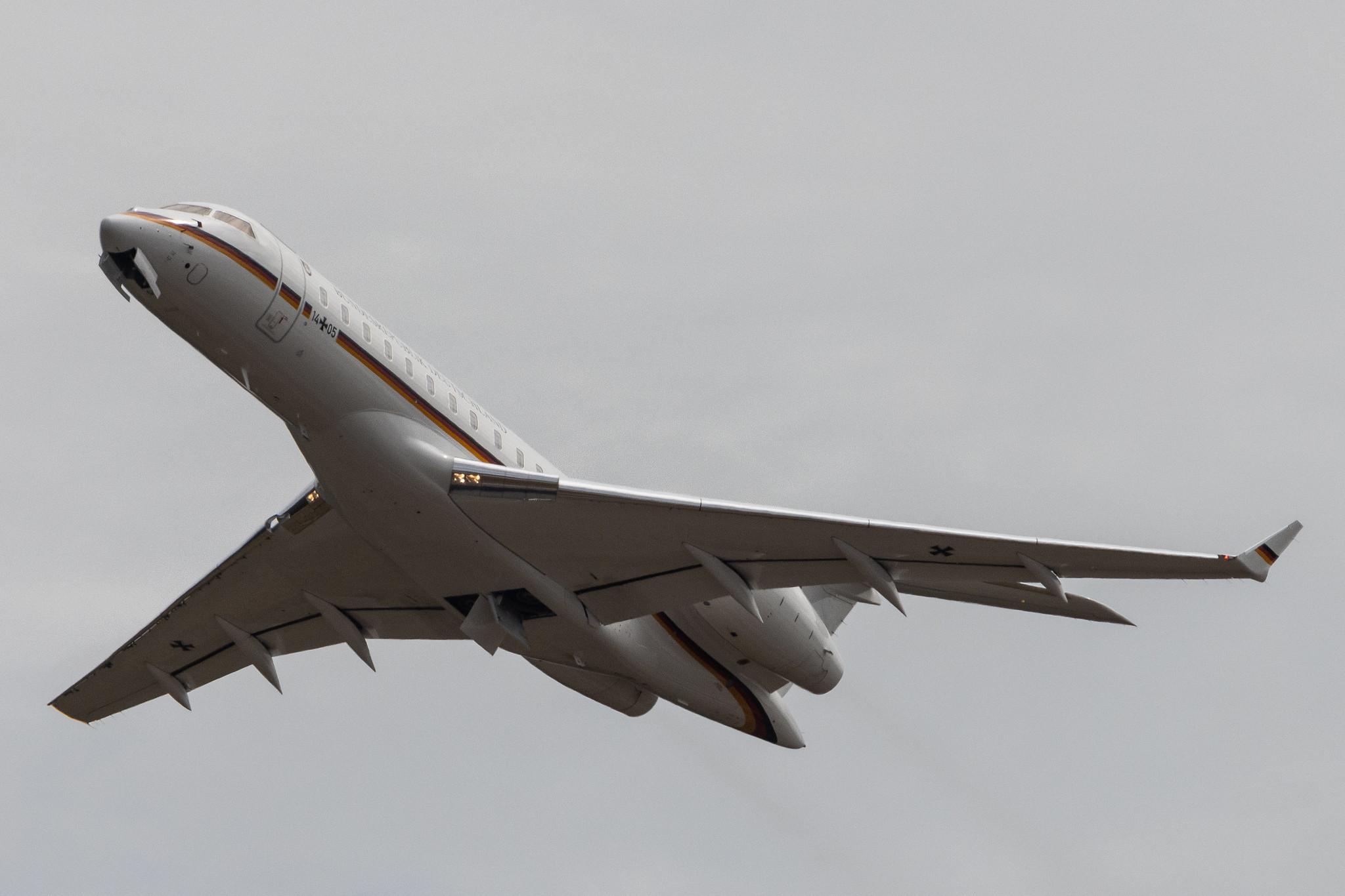 Köln Bonn Airport: German Air Force (/ GAF) | Bombardier BD-700-1A10 Global 6000 GLEX | 14+05 | MSN 9859