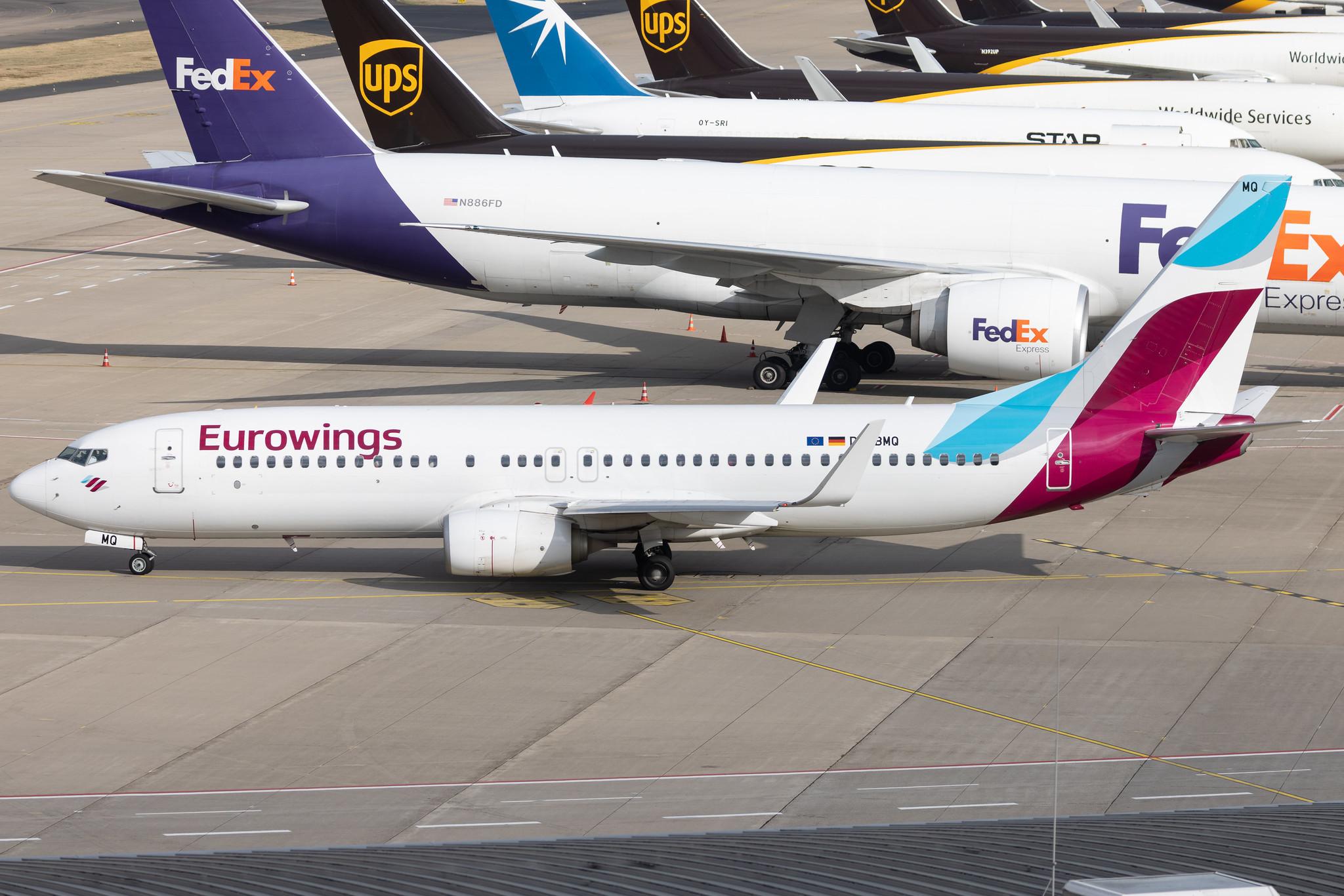 Köln Bonn Airport: Eurowings (EW / EWG) | Operator: TUI fly | Boeing 737-86J B738 | D-ABMQ | MSN 37780