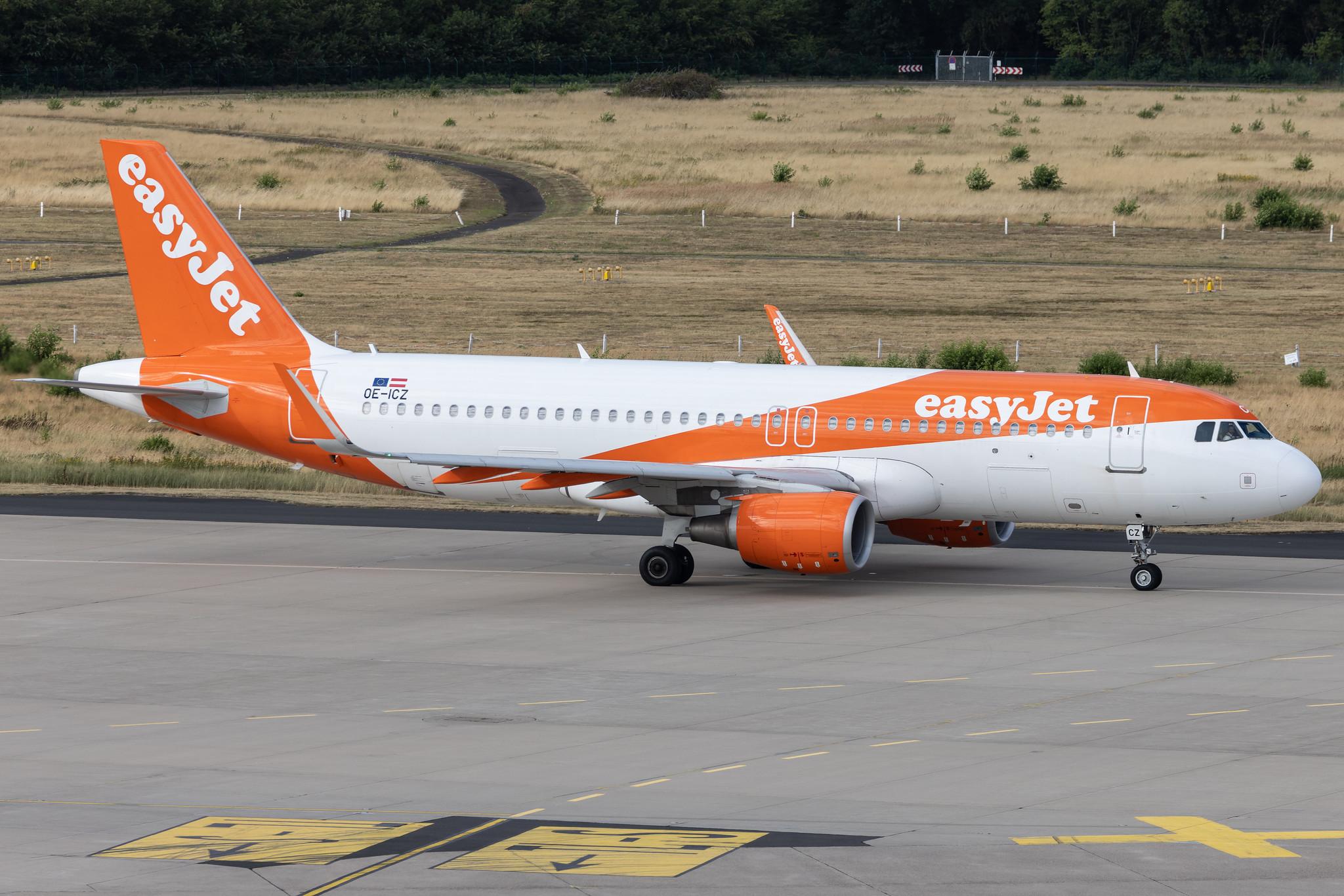 Köln Bonn Airport: easyJet (U2 / EZY) | Operator: easyJet Europe | Airbus A320-214 A320 | OE-ICZ | MSN 6651