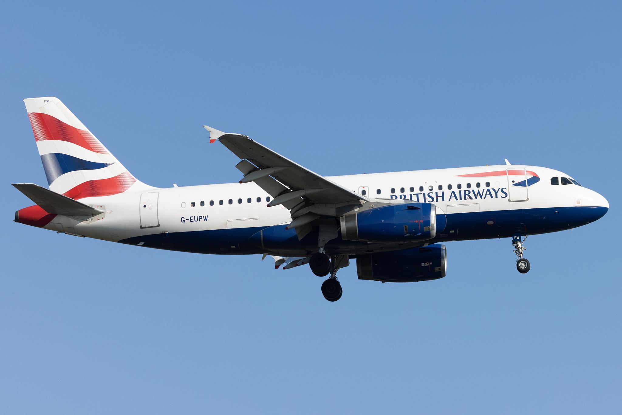 London Heathrow: British Airways (BA / BAW) |  Airbus A319-131 A319 | G-EUPW | MSN 1440