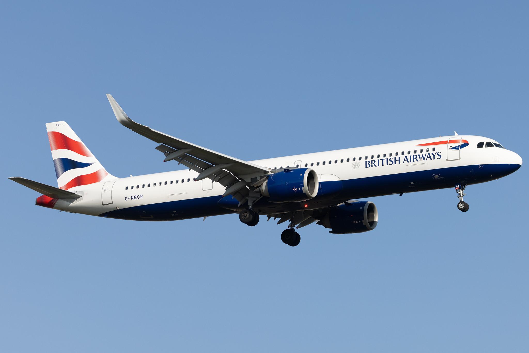 London Heathrow: British Airways (BA / BAW) |  Airbus A321-251NX A21N | G-NEOR | MSN 8526