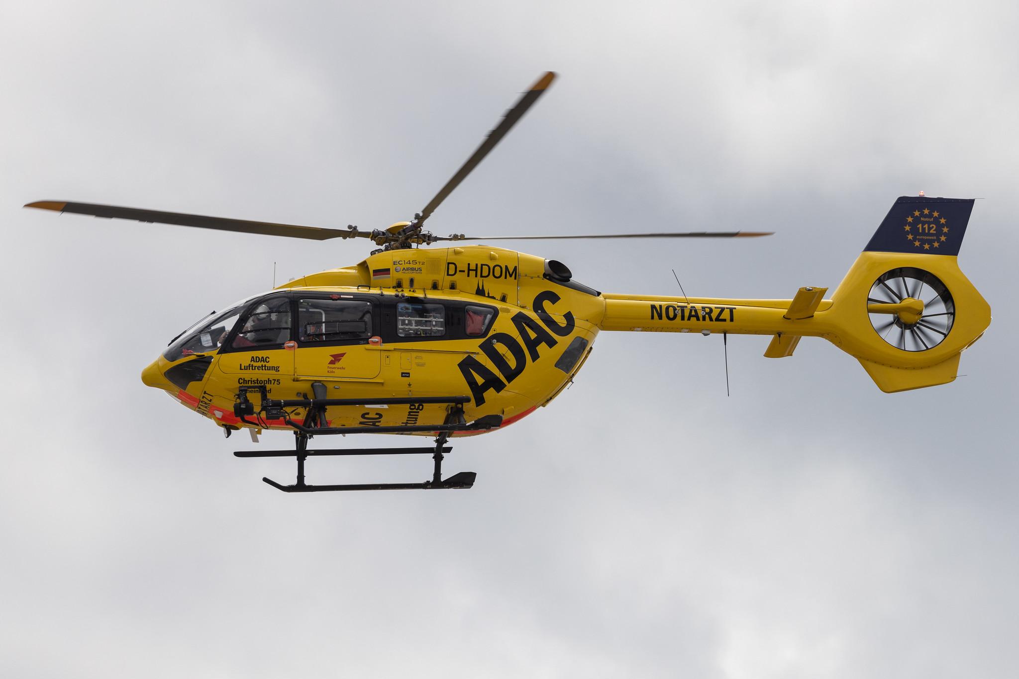 Köln Bonn Airport: ADAC Luftrettung | Airbus Helicopters H145 EC45 | D-HDOM | MSN 20027