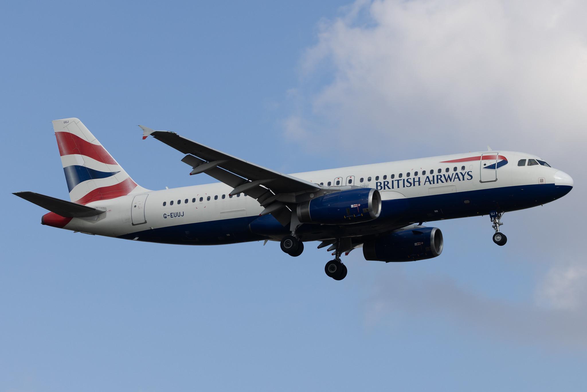 London Heathrow: British Airways (BA / BAW) | Airbus A320-232 A320 | G-EUUJ | MSN 1883
