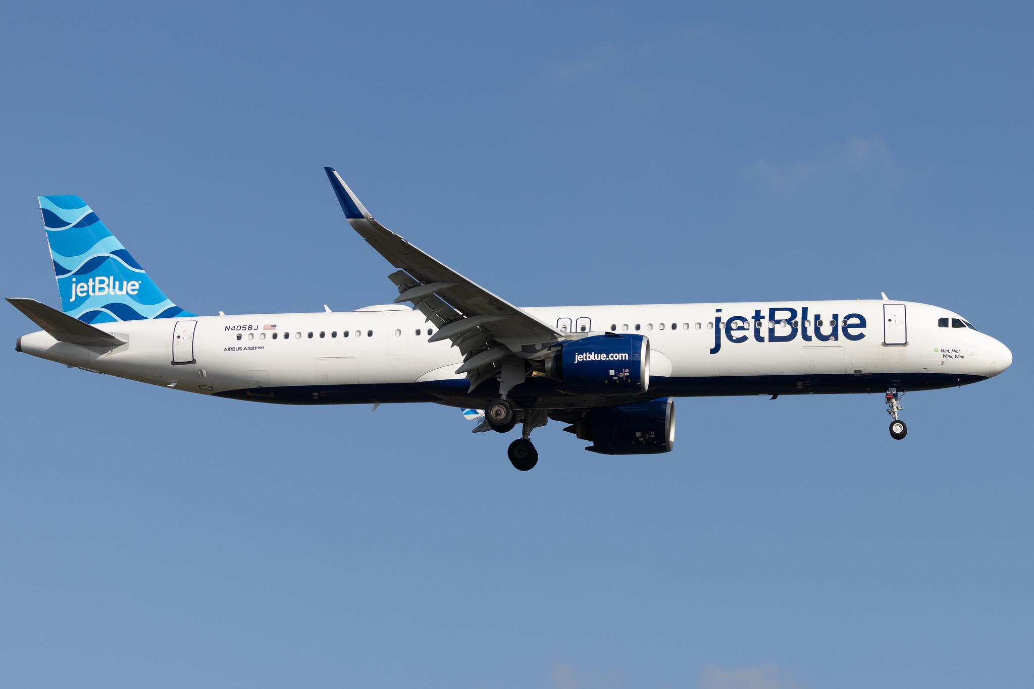 London Heathrow: JetBlue Airways (B6 / JBU) | Airbus A321-271NX A21N | N4058J | MSN 10619