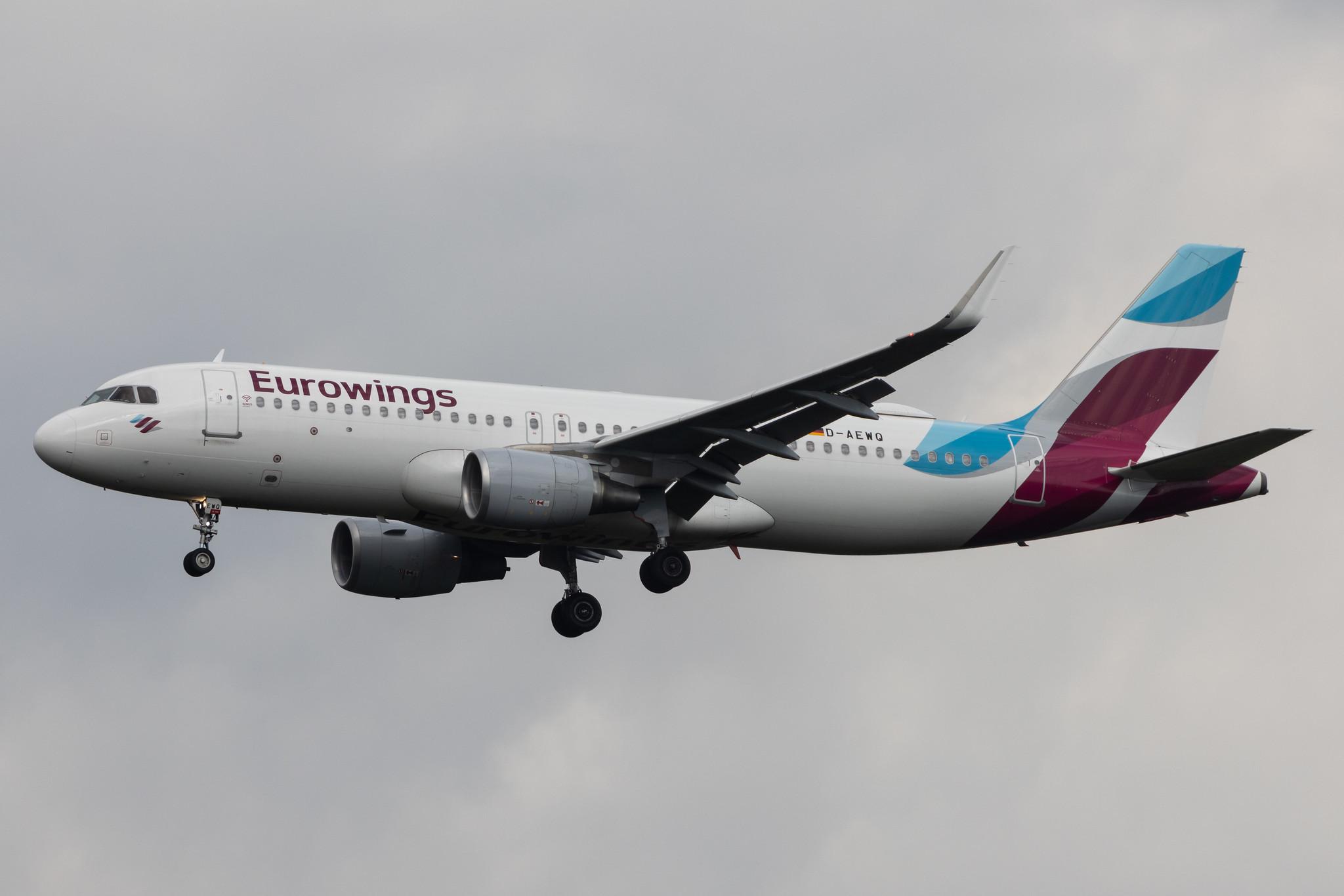 Köln Bonn Airport: Eurowings (EW / EWG) | Airbus A320-214 A320 | D-AEWQ | MSN 7398