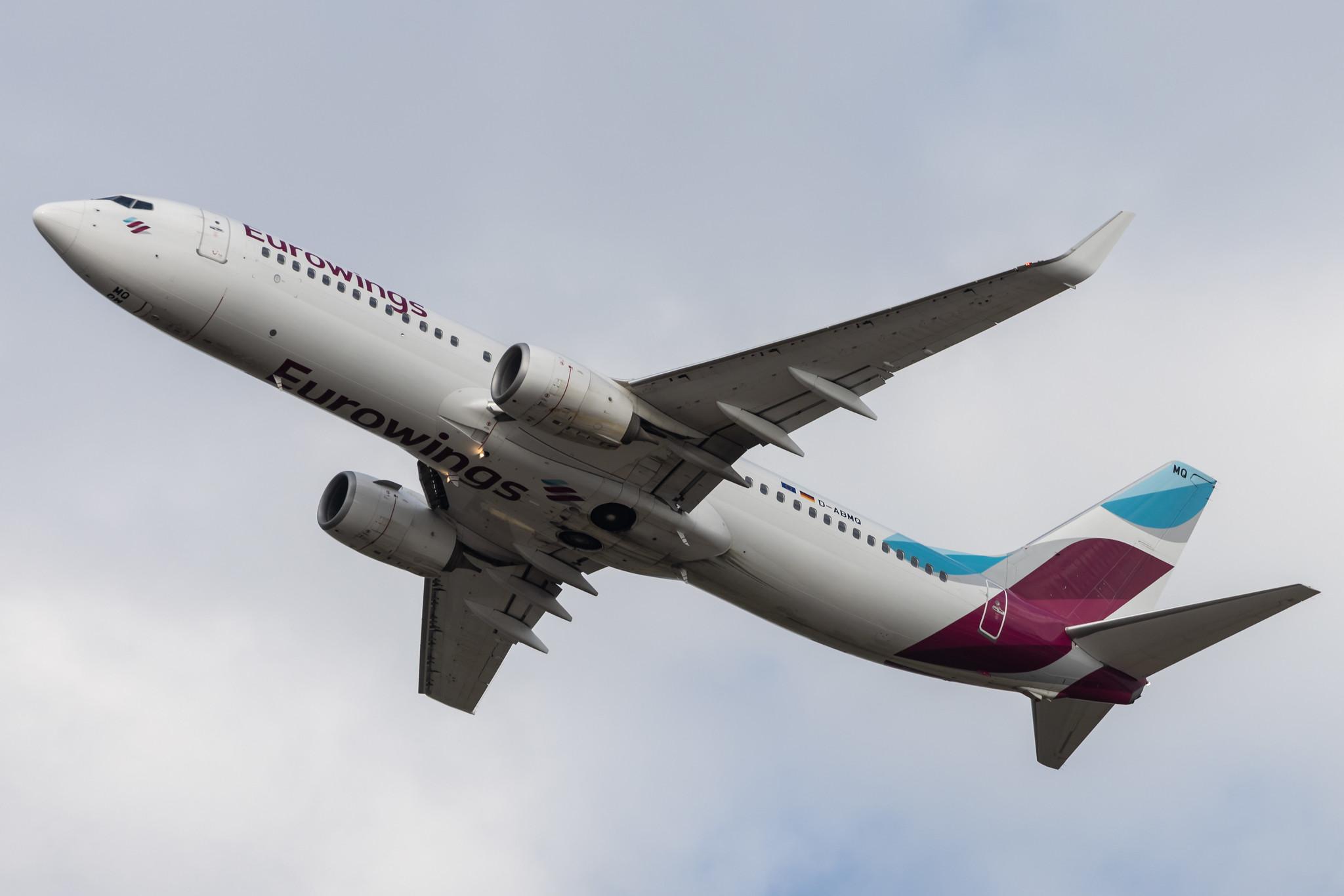 Köln Bonn Airport: Eurowings (EW / EWG) | Operator: TUI fly | Boeing 737-86J B738 | D-ABMQ | MSN 37780