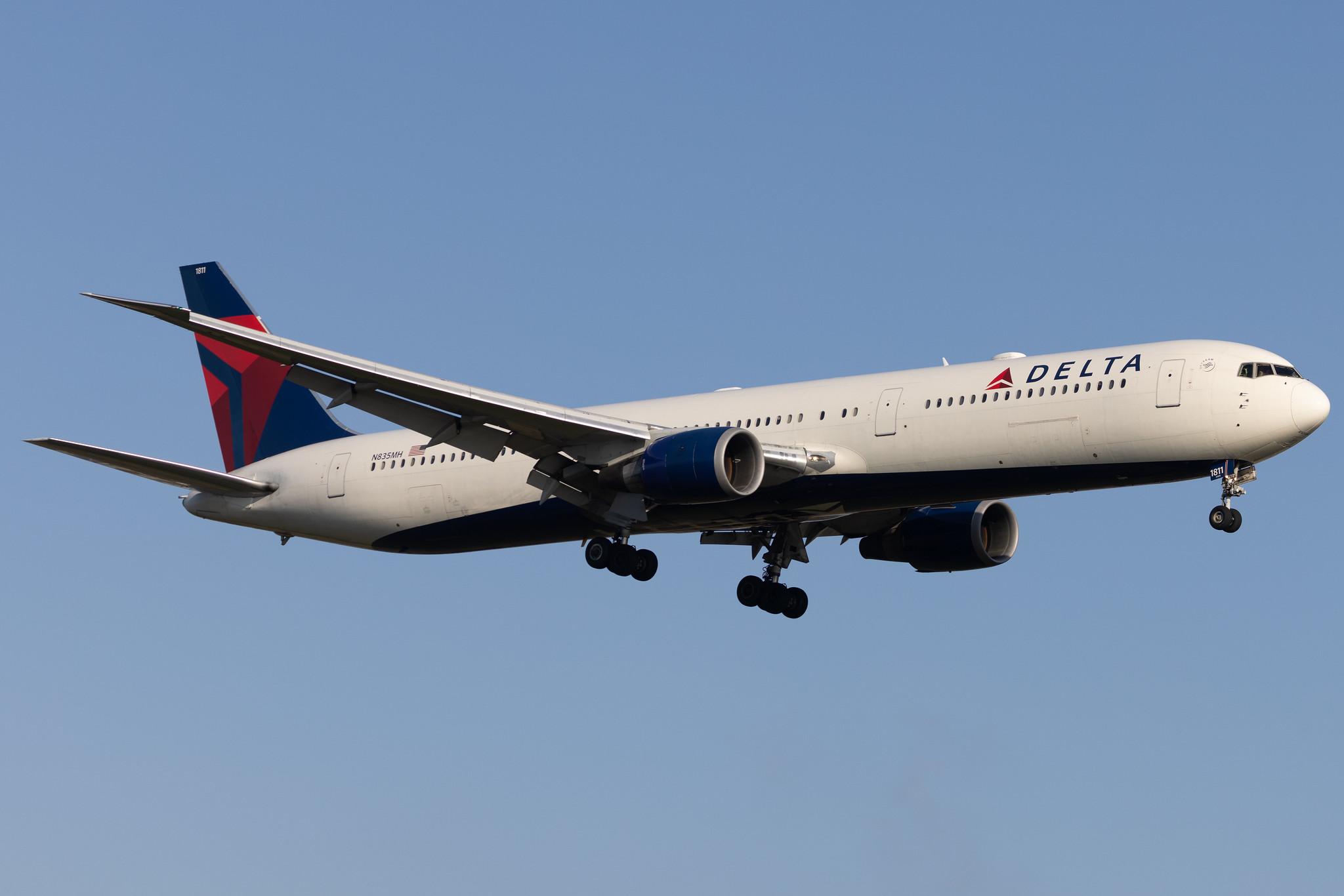 London Heathrow: Delta Air Lines (DL / DAL) |  Boeing 767-432(ER) B764 | N835MH | MSN 29708