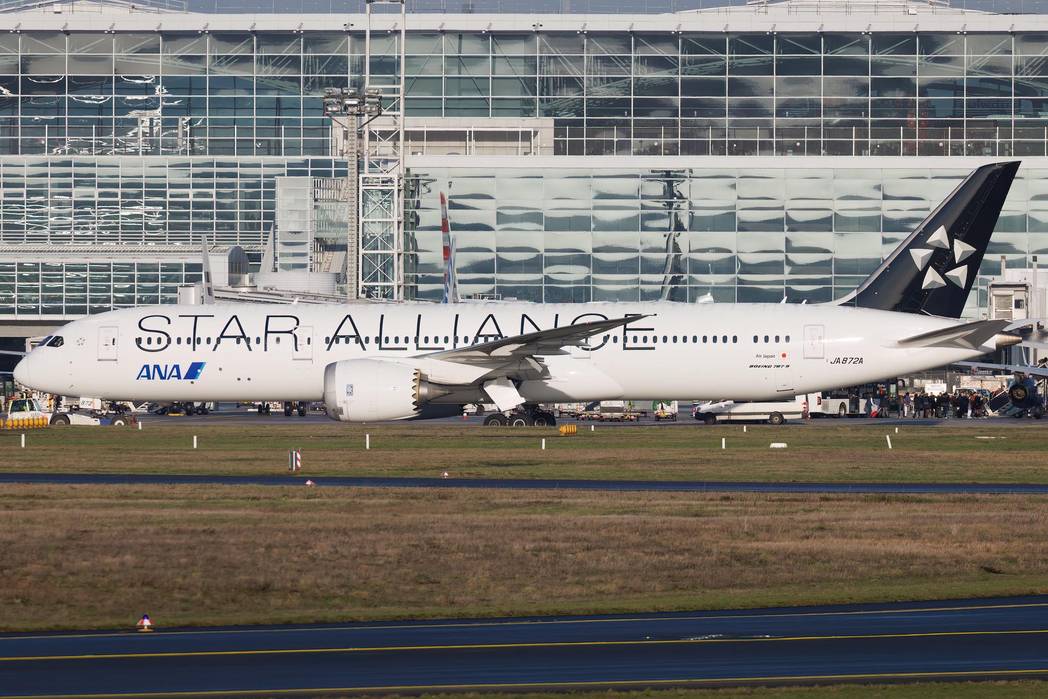 Frankfurt Airport: All Nippon Airways (NH / ANA) | Operator: Air Japan | Boeing 787-9 Dreamliner B789 | JA872A | MSN 34504