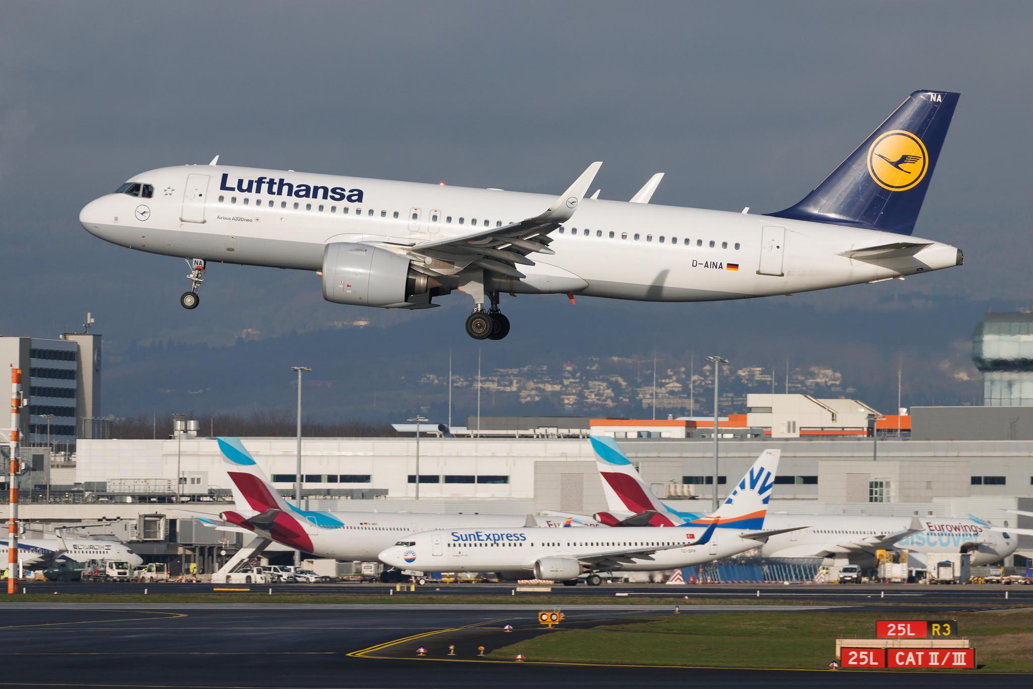 Frankfurt Airport: Lufthansa (LH / DLH) | Airbus A320-271N A20N | D-AINA | MSN 6801