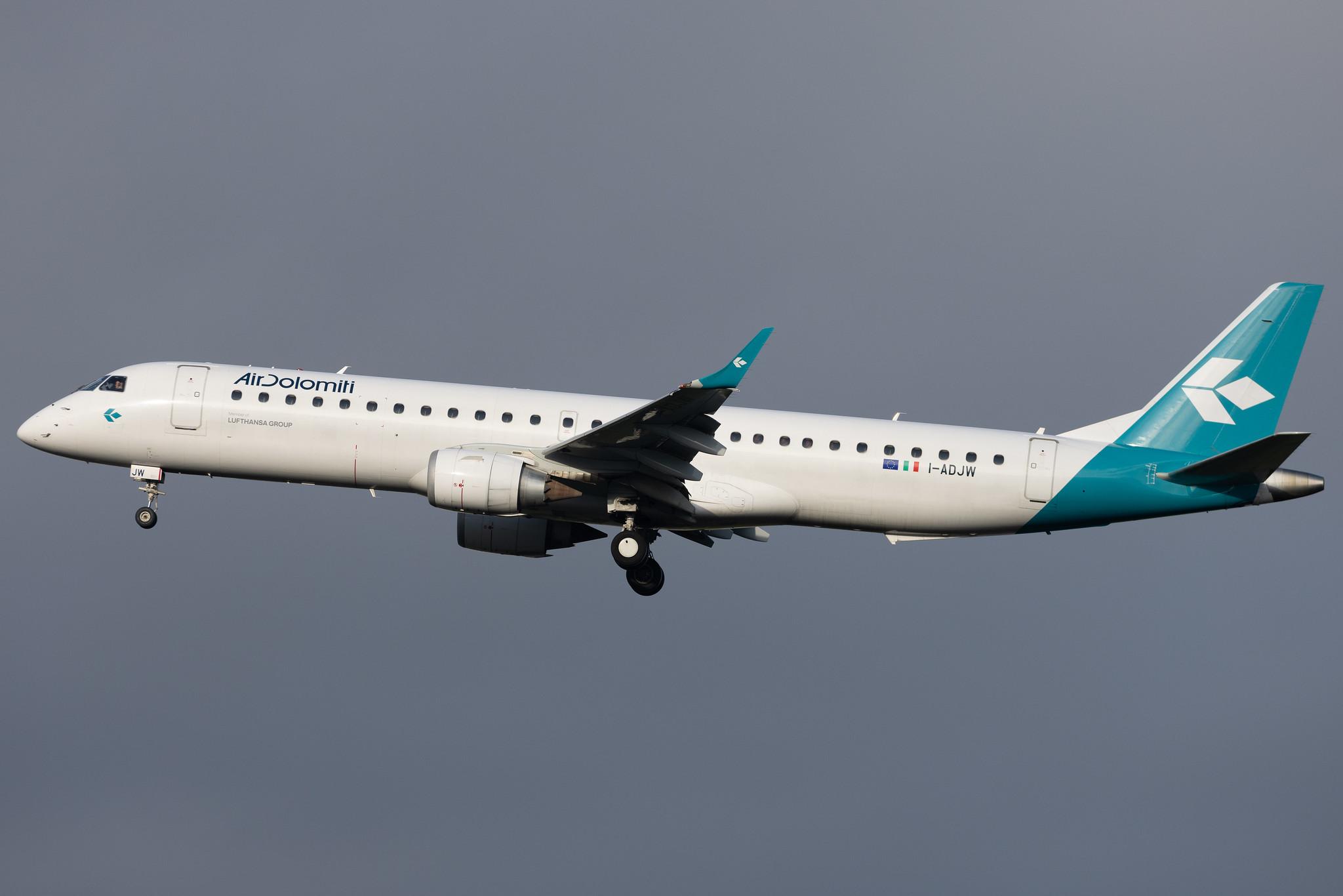 Frankfurt Airport: Air Dolomiti (EN / DLA) | Embraer E195LR E195 | I-ADJW | MSN 19000297