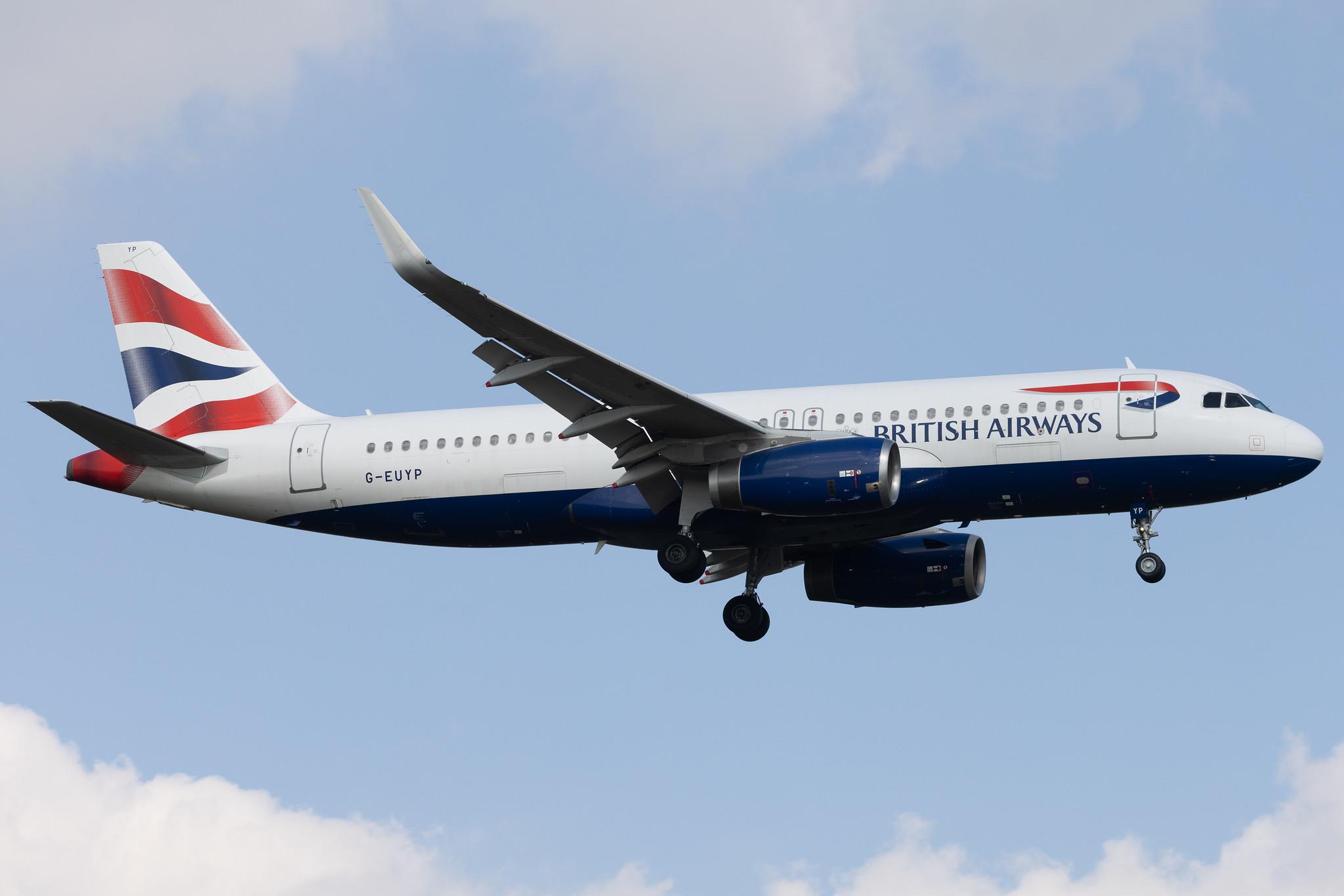London Heathrow: British Airways (BA / BAW) | Airbus A320-232 A320 | G-EUYP | MSN 5784