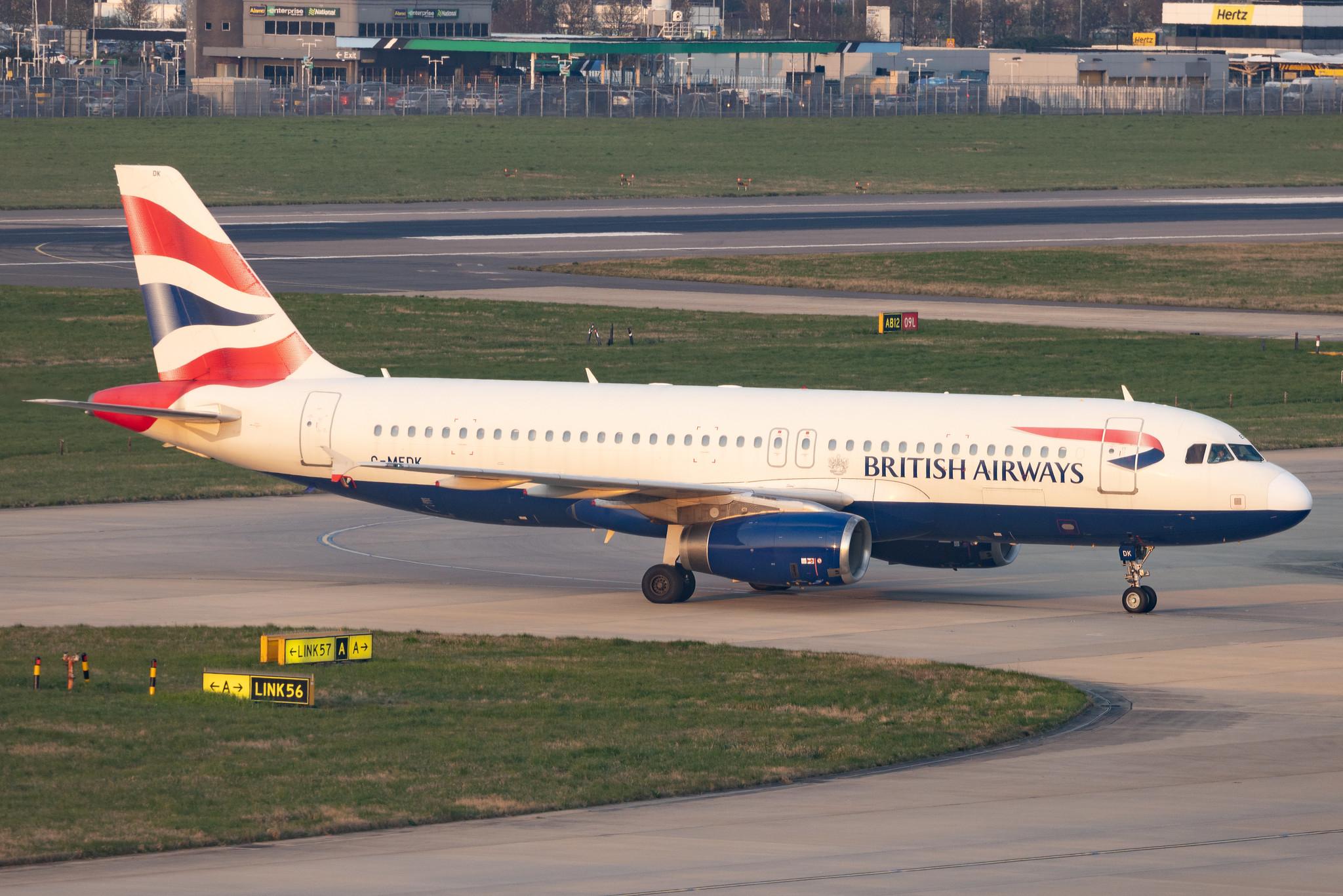 London Heathrow: British Airways (BA / BAW) | Airbus A320-232 A320 | G-MEDK | MSN 2441