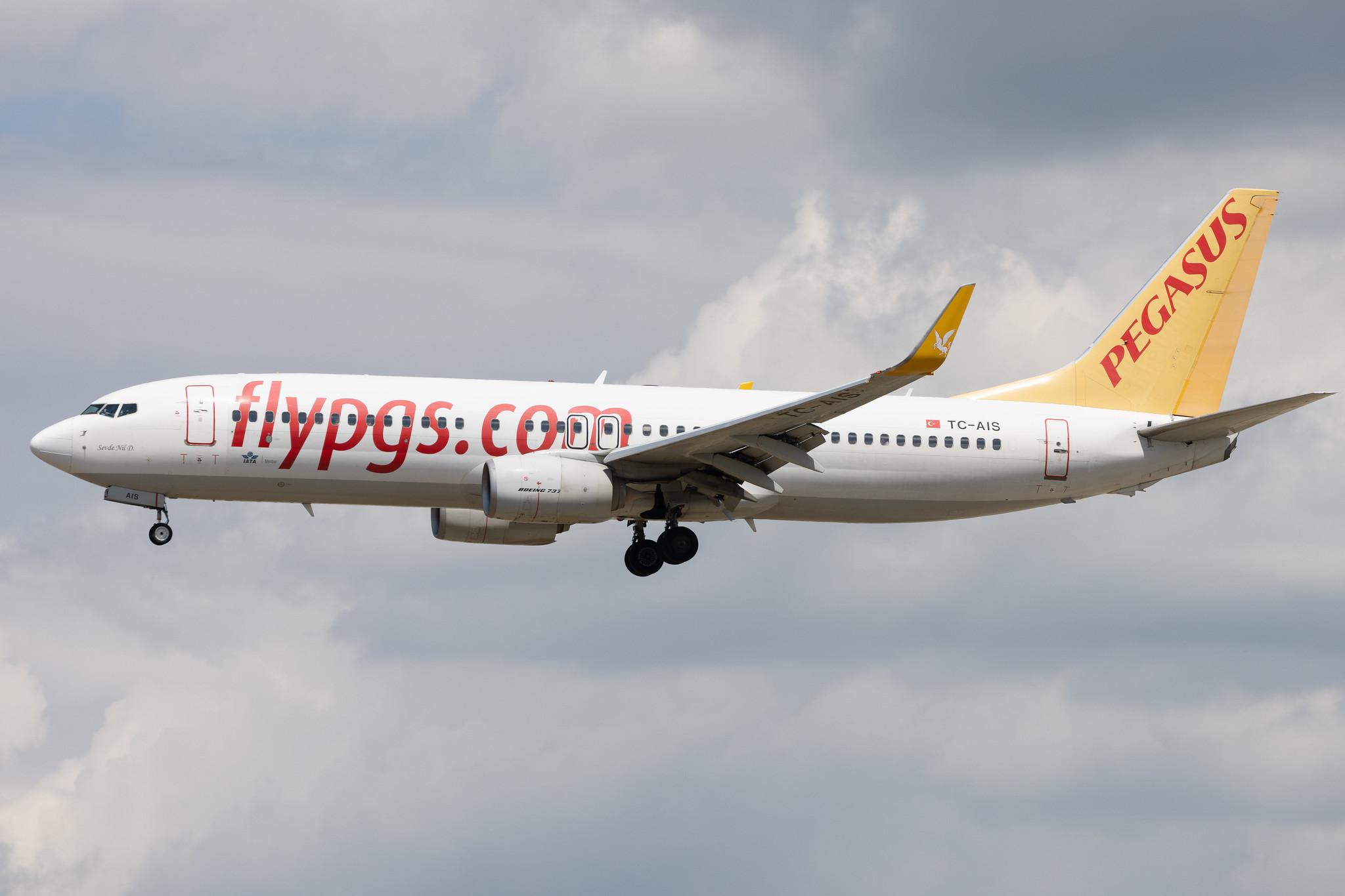 Frankfurt Airport: Pegasus (PC / PGT) | Operator: Pegasus Airlines | Boeing 737-82R B738 | TC-AIS | MSN 38174