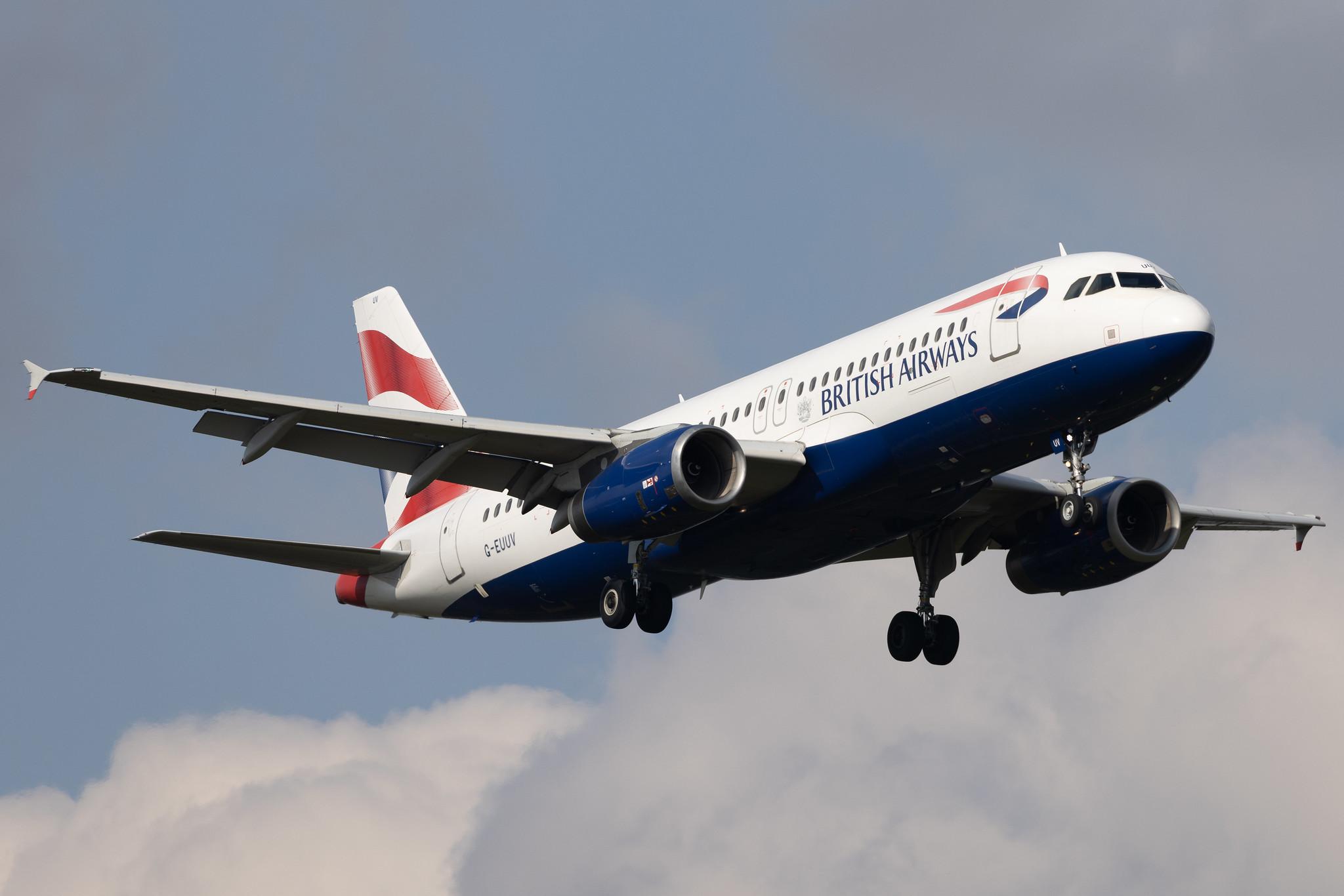 London Heathrow: British Airways (BA / BAW) | Airbus A320-232 A320 | G-EUUV | MSN 3468