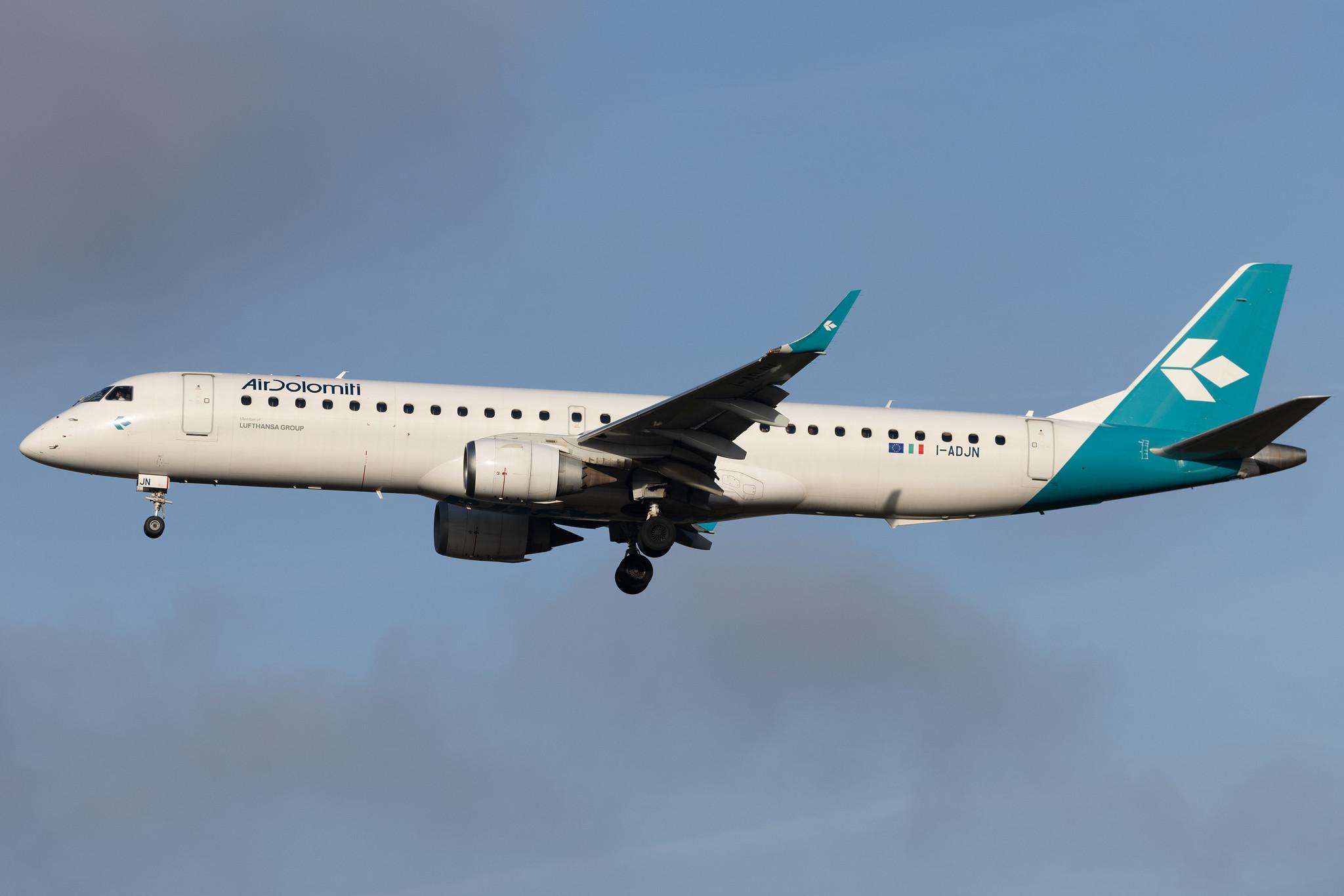 Frankfurt Airport: Air Dolomiti (EN / DLA) | Embraer E195LR E195 | I-ADJN | MSN 19000270