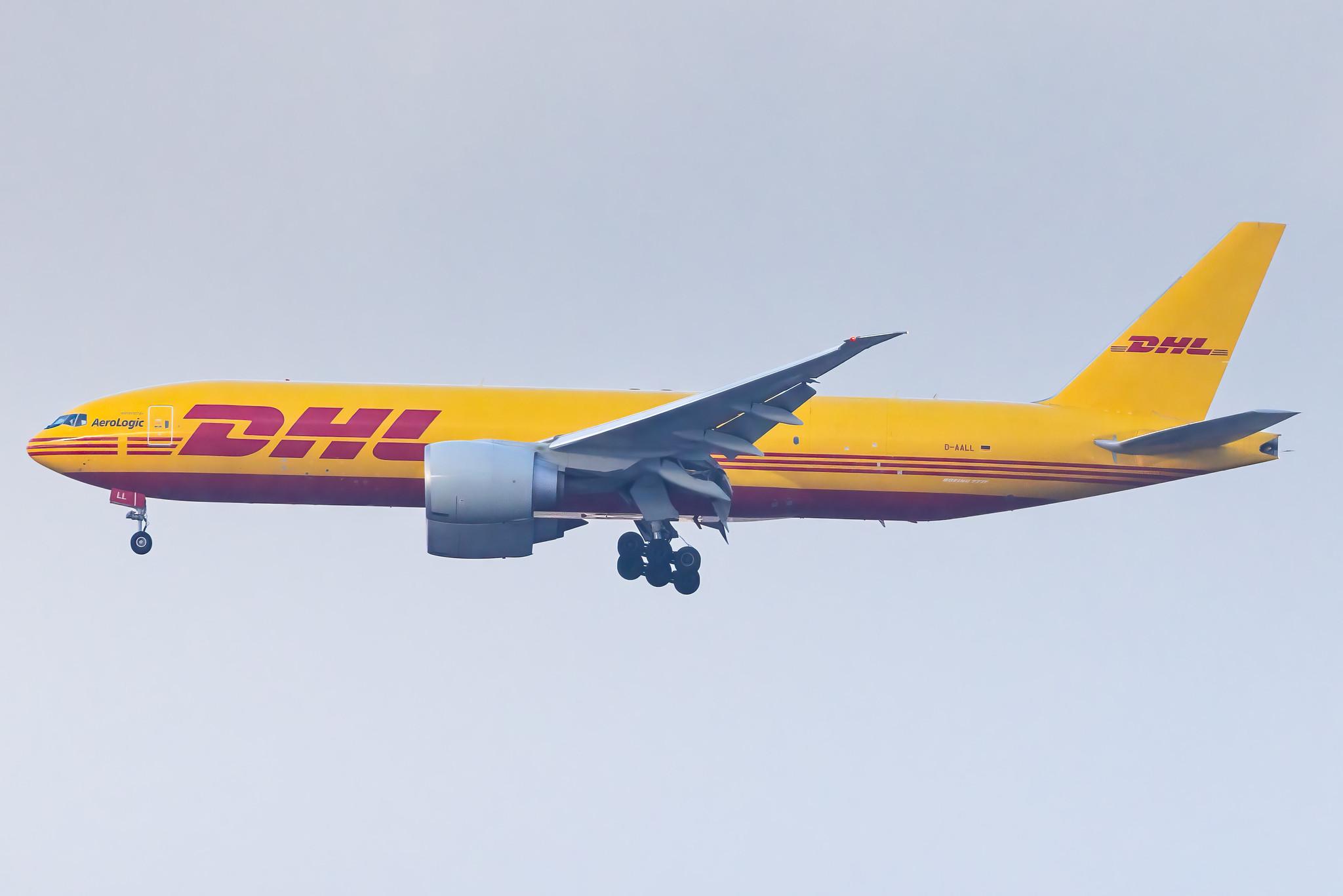 Frankfurt Airport: DHL (D0 / DHK) | Operator: AeroLogic | Boeing 777-F B77L | D-AALL | MSN 66081
