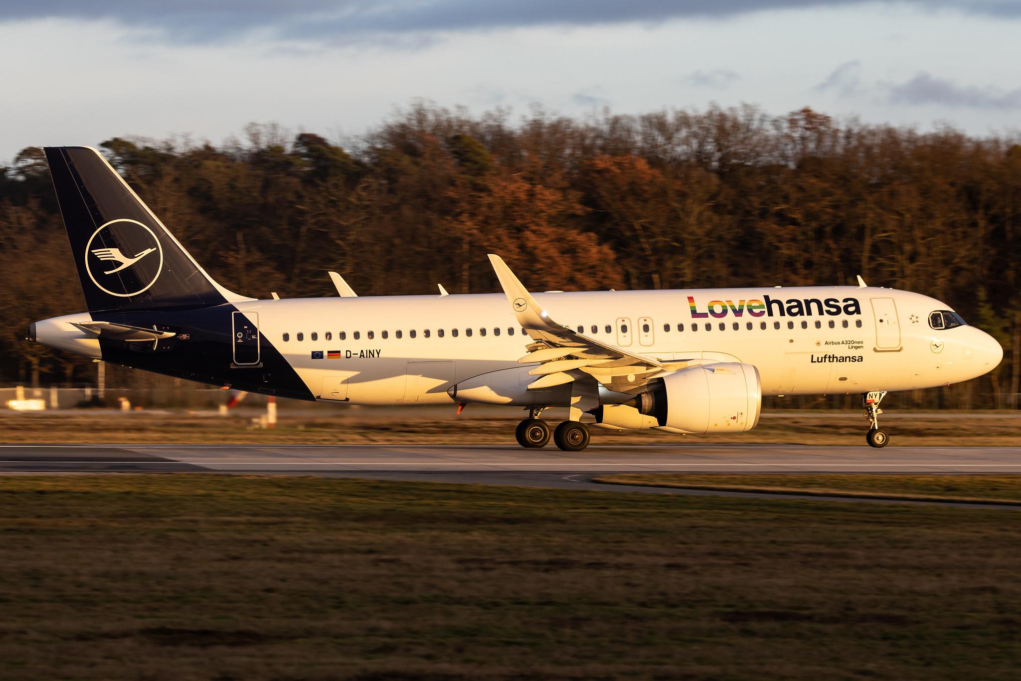 Frankfurt Airport: Lufthansa (LH / DLH) | Livery: Lovehansa Livery | Airbus A320-271N A20N | D-AINY | MSN 9453