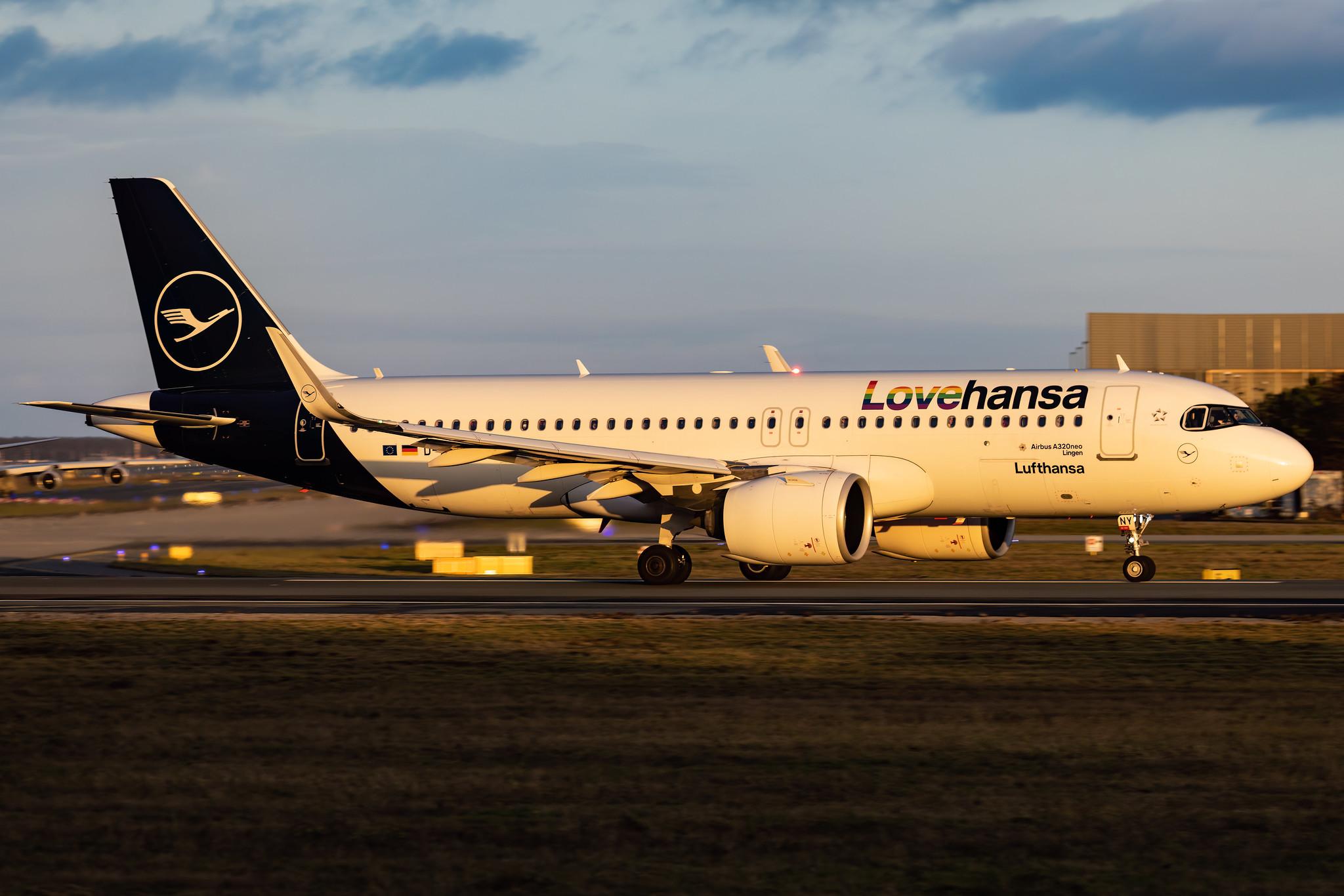 Frankfurt Airport: Lufthansa (LH / DLH) | Livery: Lovehansa Livery | Airbus A320-271N A20N | D-AINY | MSN 9453