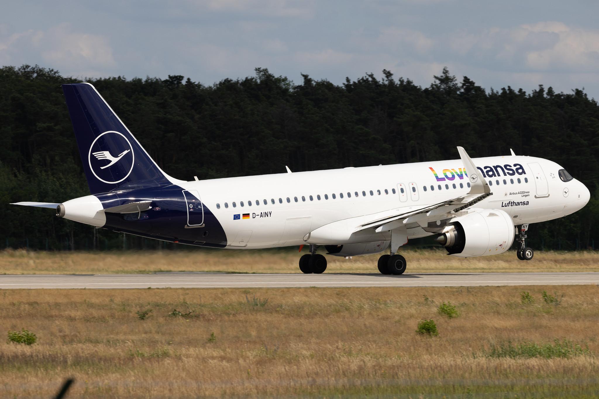 Frankfurt Airport: Lufthansa (LH / DLH) | Livery: Lovehansa Livery | Airbus A320-271N A20N | D-AINY | MSN 9453