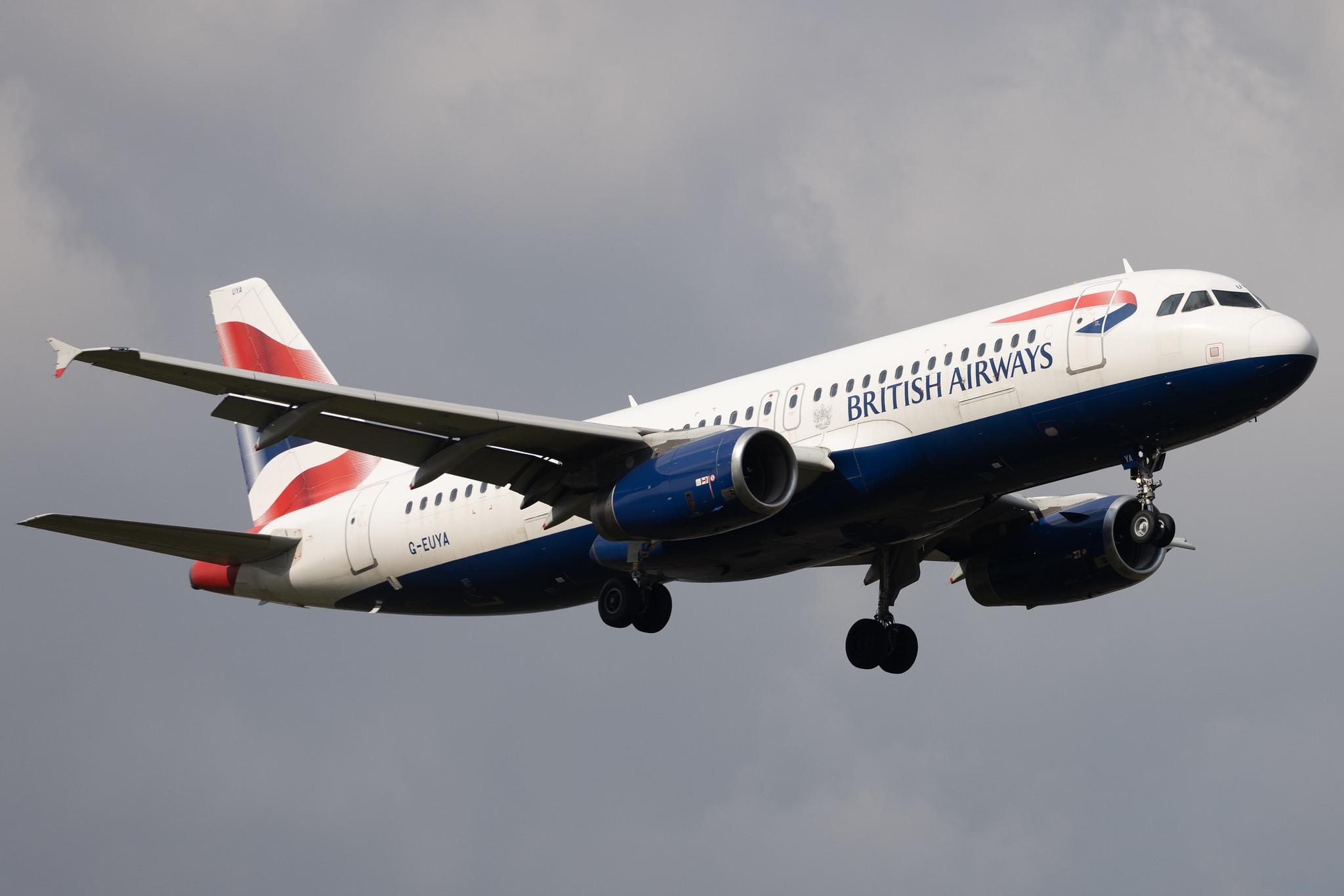 London Heathrow: British Airways (BA / BAW) | Airbus A320-232 A320 | G-EUYA | MSN 3697