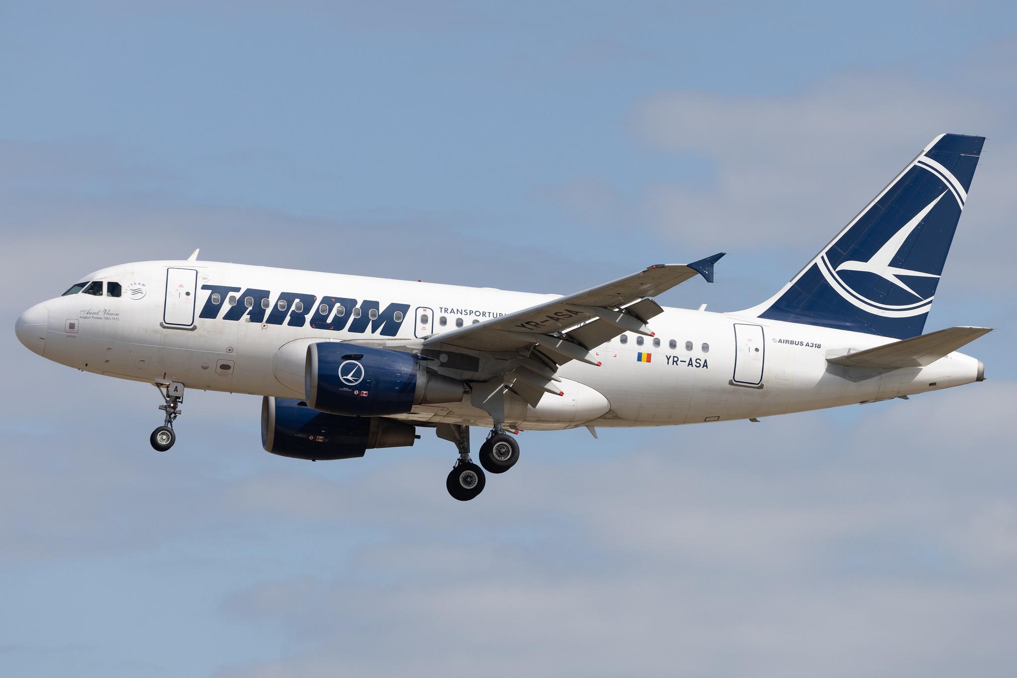 Frankfurt Airport: Tarom (RO / ROT) |  Airbus A318-111 A318 | YR-ASA | MSN 2931